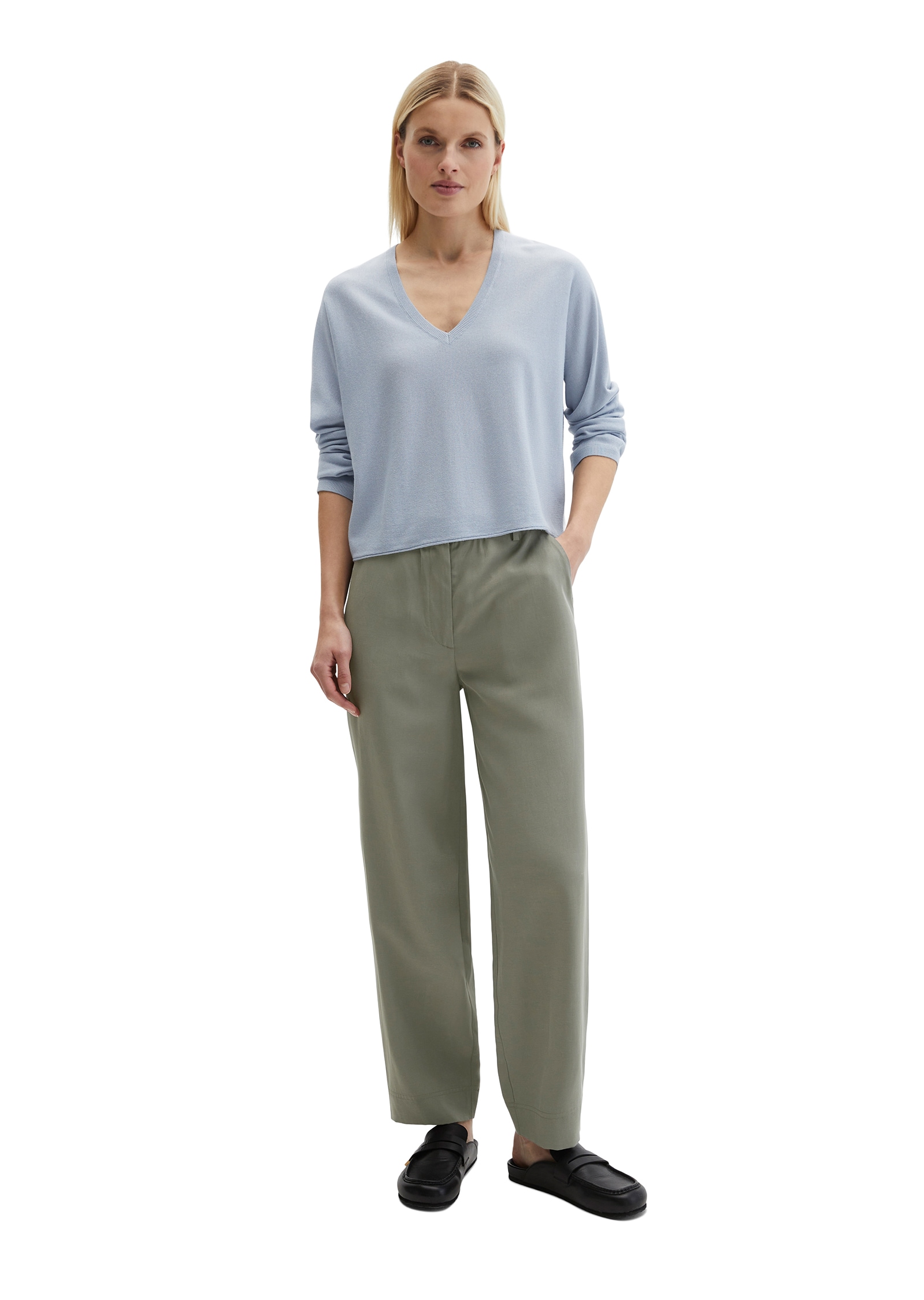 Marc O'Polo Dehnbund-Hose »MINU Barrel«  Model Minu barrel aus Lyocell-Leinen-Mix