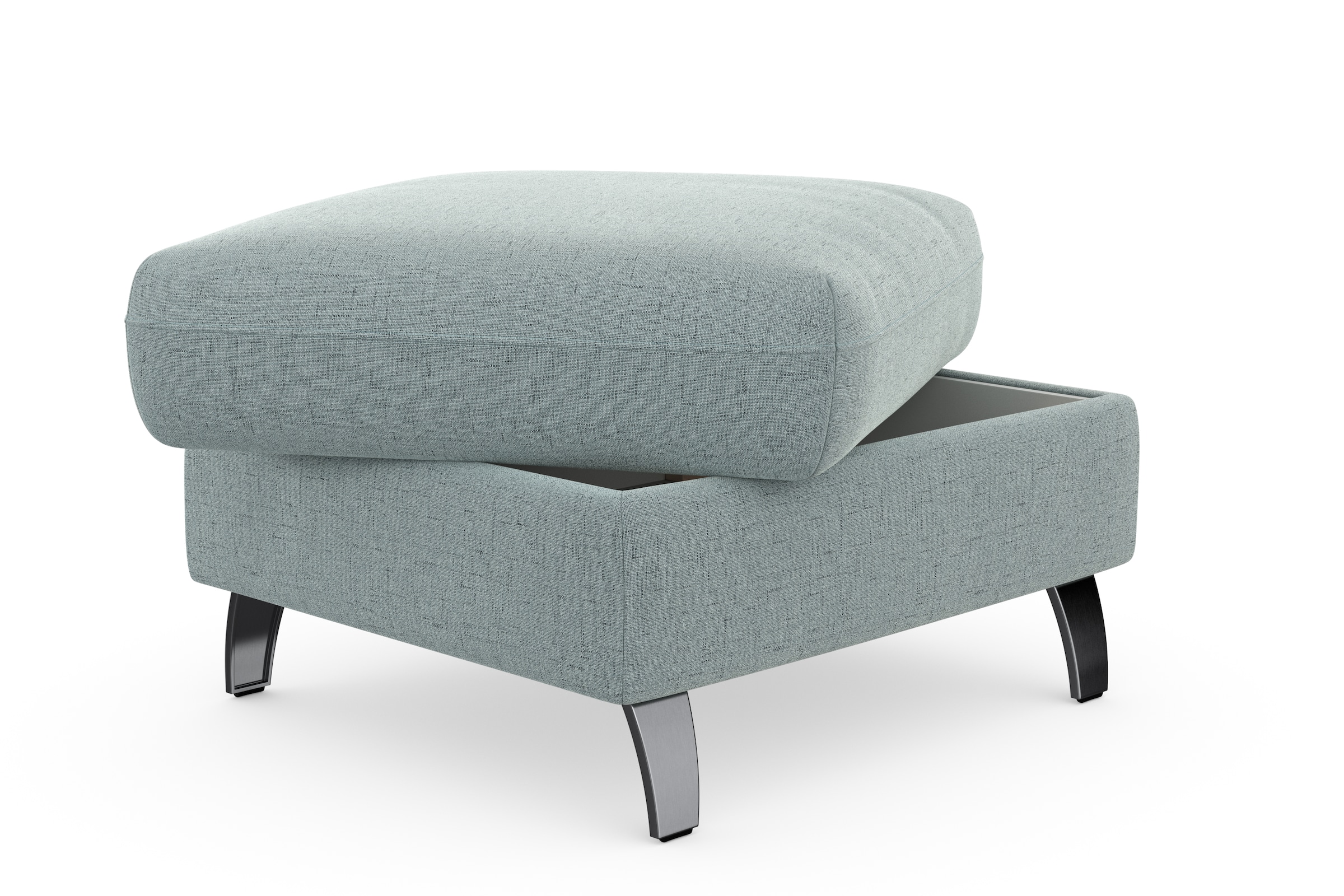 sit&more Stauraumhocker »Grenoble« mit Stauraum und satinierten Füßen