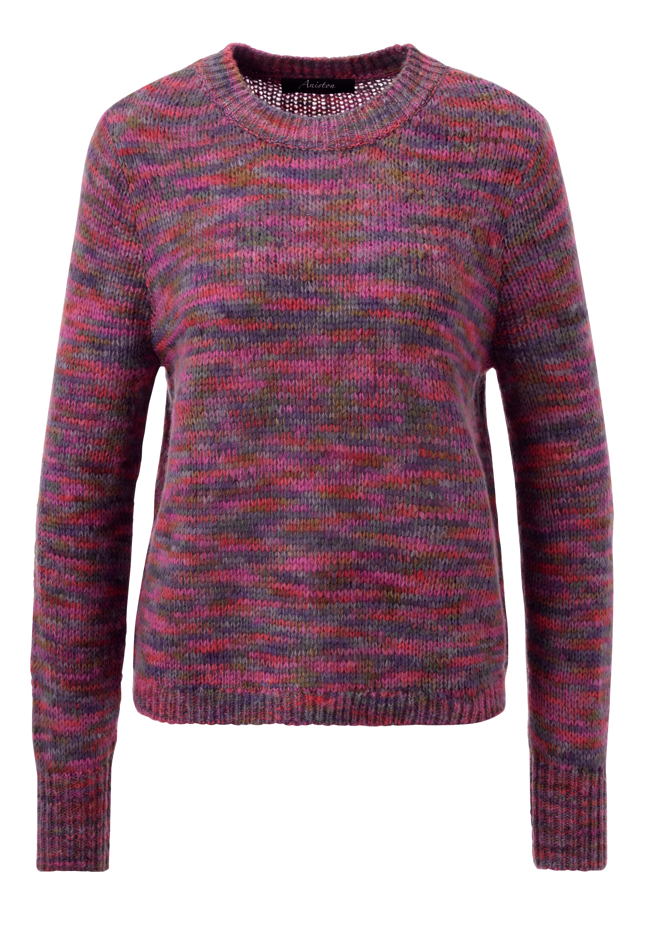 Aniston CASUAL Strickpullover, aus trendigem Multicolor-Garn -jedes Teil ein Unikat - NEUE KOLLEKTION