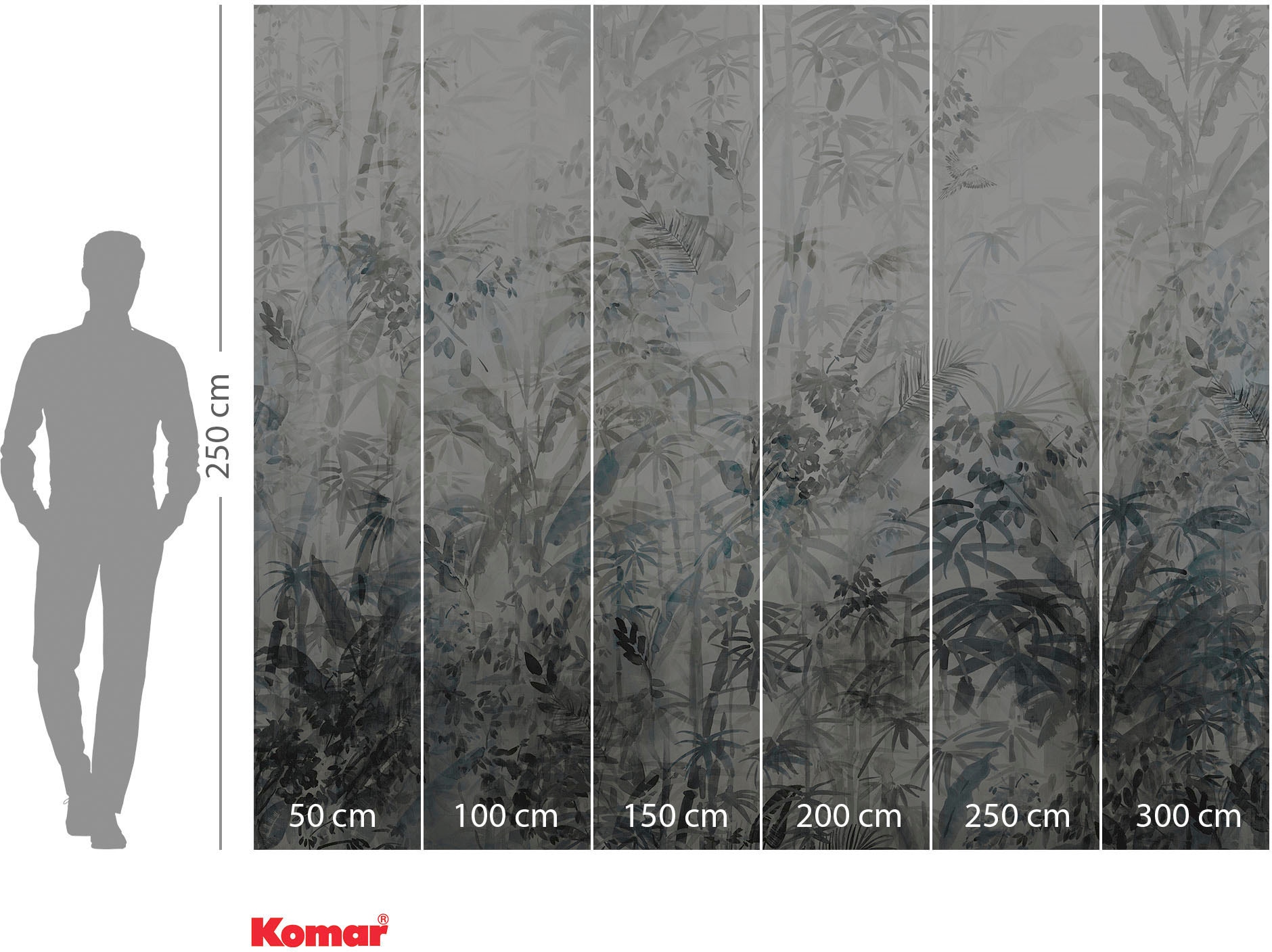 Komar Vliestapete »Wondrous Watermarks«, 300x250 cm (Breite x Höhe), Vliestapete, 100 cm Bahnbreite