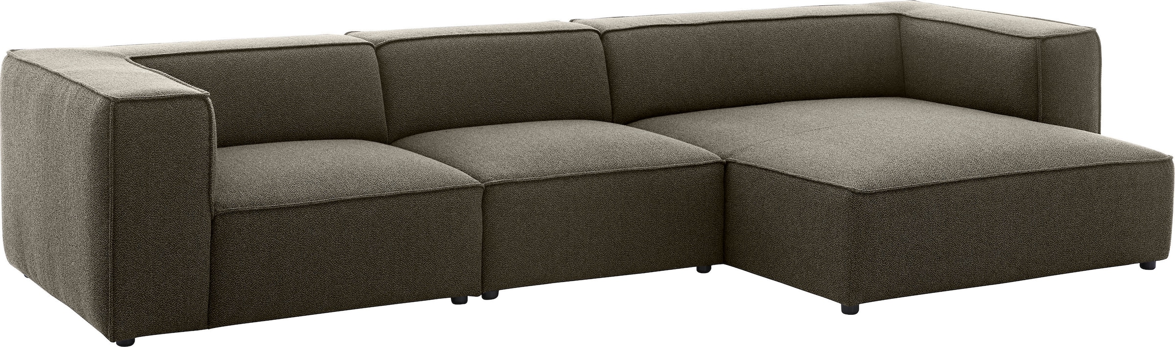 W.SCHILLIG Ecksofa »around-the-block«, mit eleganter Biese, mit Federkern, Breite 341 cm