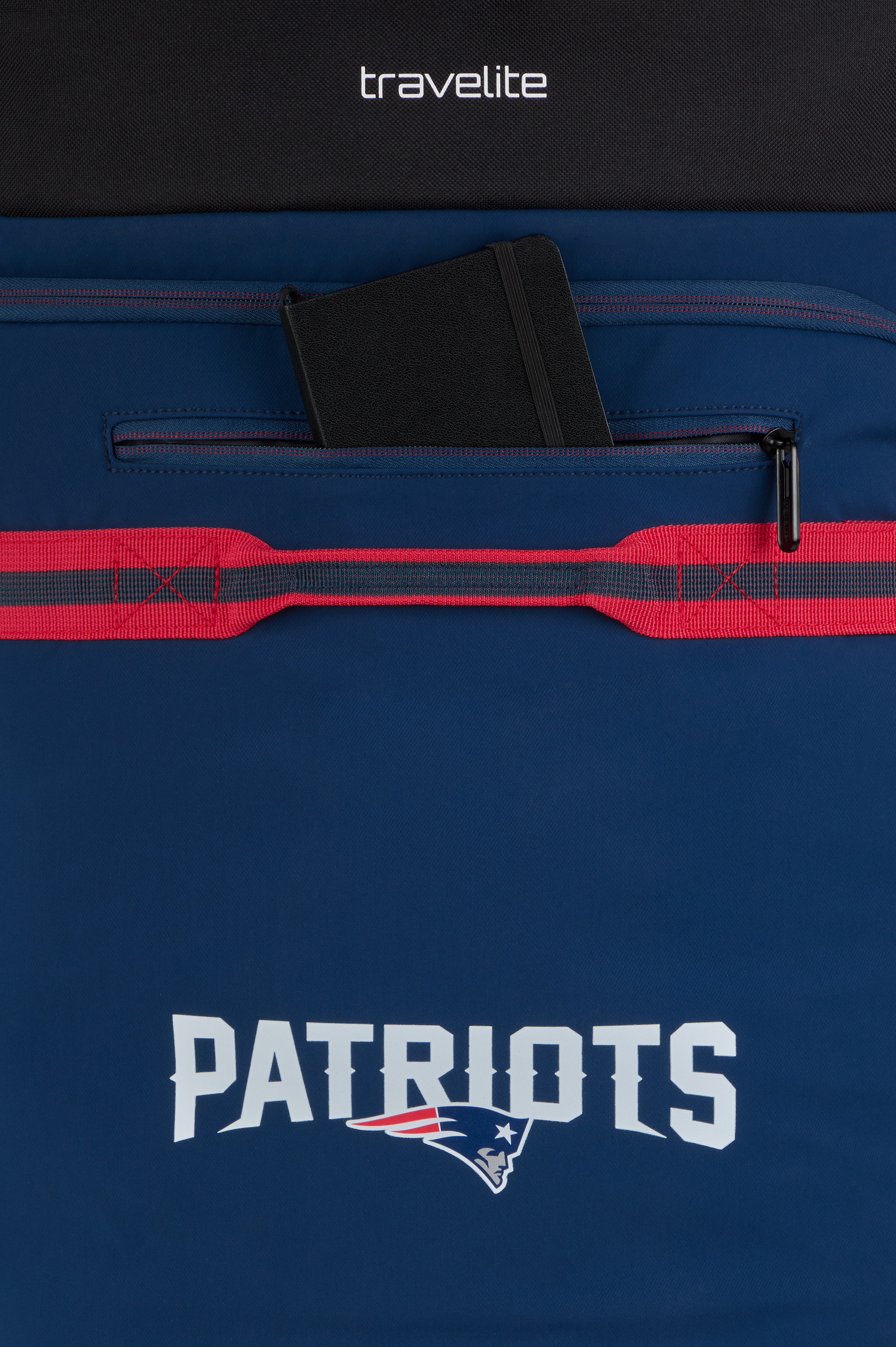 travelite Reisetasche »travelite x NFL Rollenreisetasche« große Öffnung, Schuhfach und Teleskopgestänge – robust und praktisch