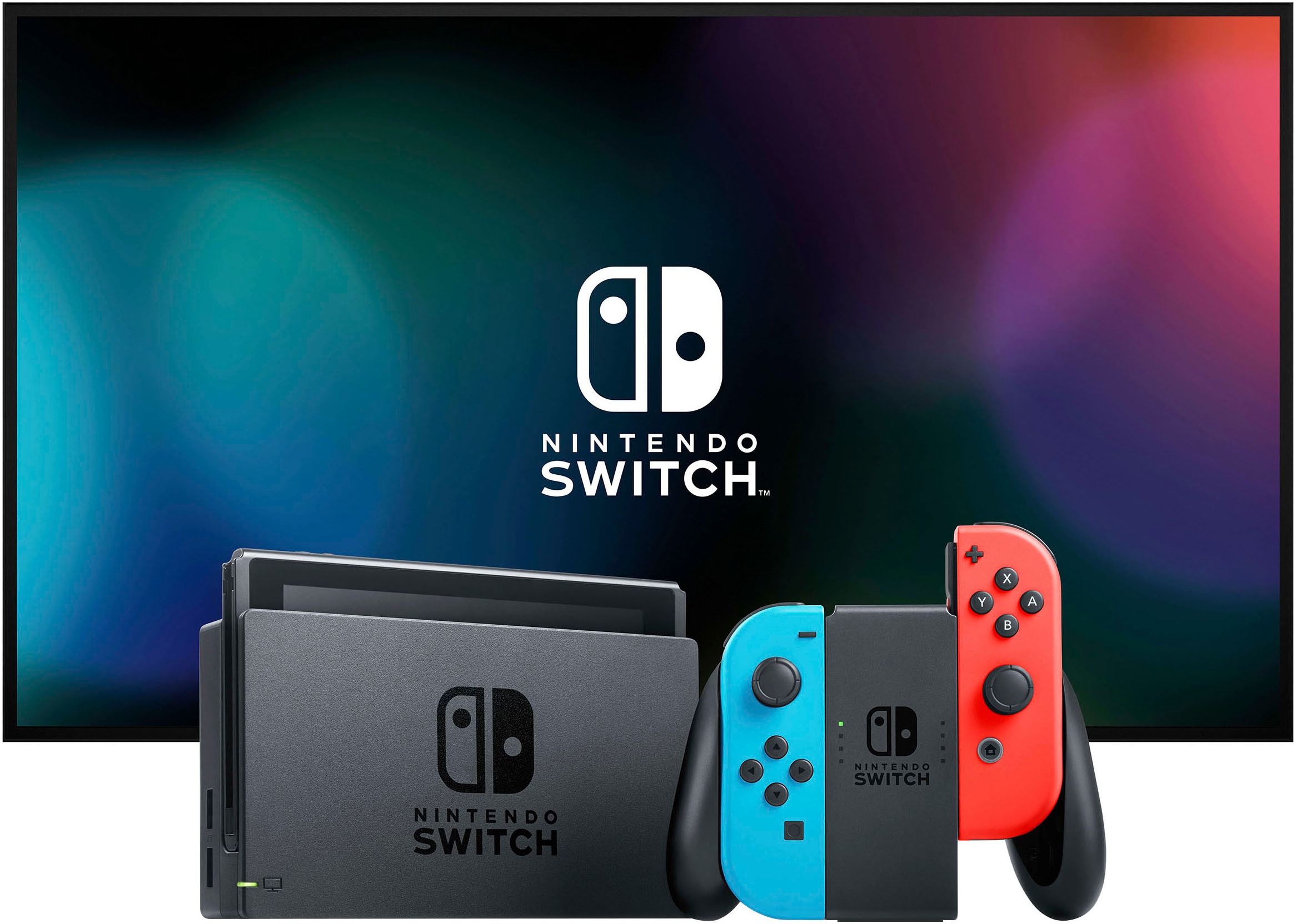 Nintendo Switch Konsolen-Set »Switch + Pokemon-Legenden: Z-A« 32 GB Switch r/b neon + Pokemon-Legenden: Z-A