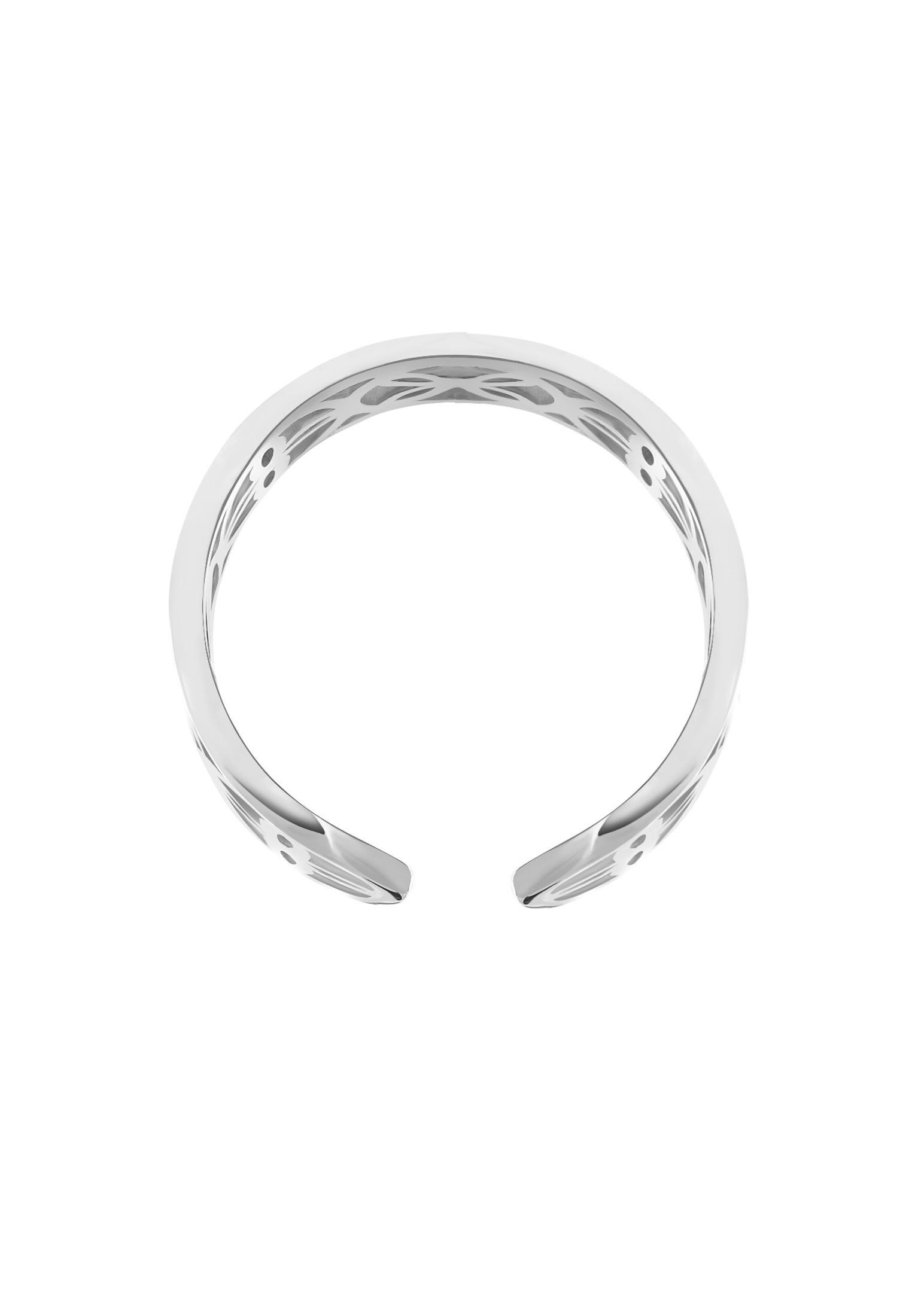 Elli Silberring »Ring Offen Lebensblume Blume 925 Silber«