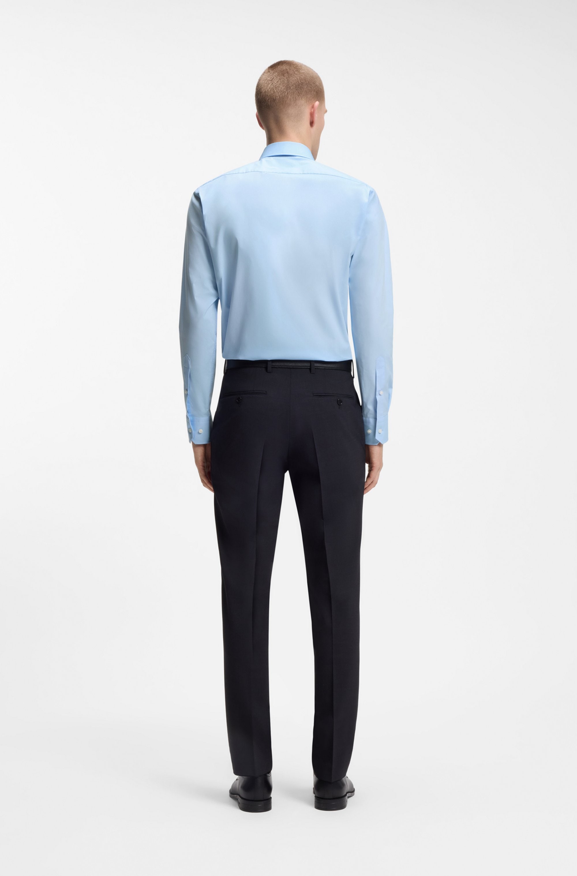 BOSS Businesshemd Kentkragen, Regular Fit, bügelleichte Qualität