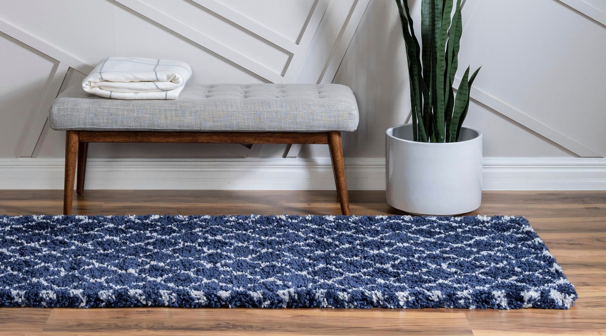 Myflair Möbel & Accessoires Hochflor-Läufer »Temara Shag Lagerräumung«, rechteckig, 51 mm Höhe, Teppich-Läufer, gewebt, weich & kuschelig