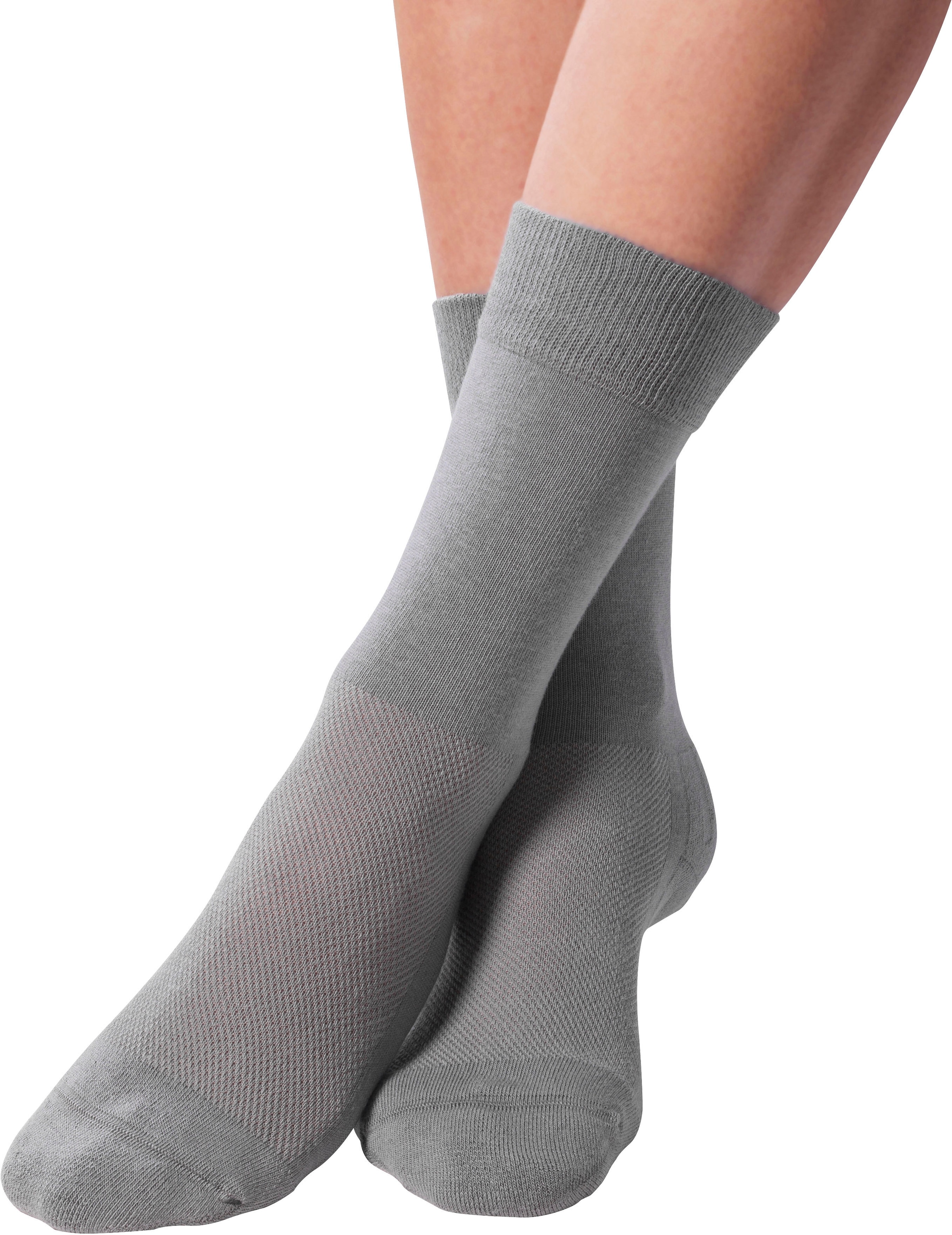 Fußgut Diabetikersocken »Venenfeund Sensitiv Socken mit Airchannel Fußbelüftung«, (2 Paar), verstärkte Fußpolsterung, weiter Bund, kein Druck