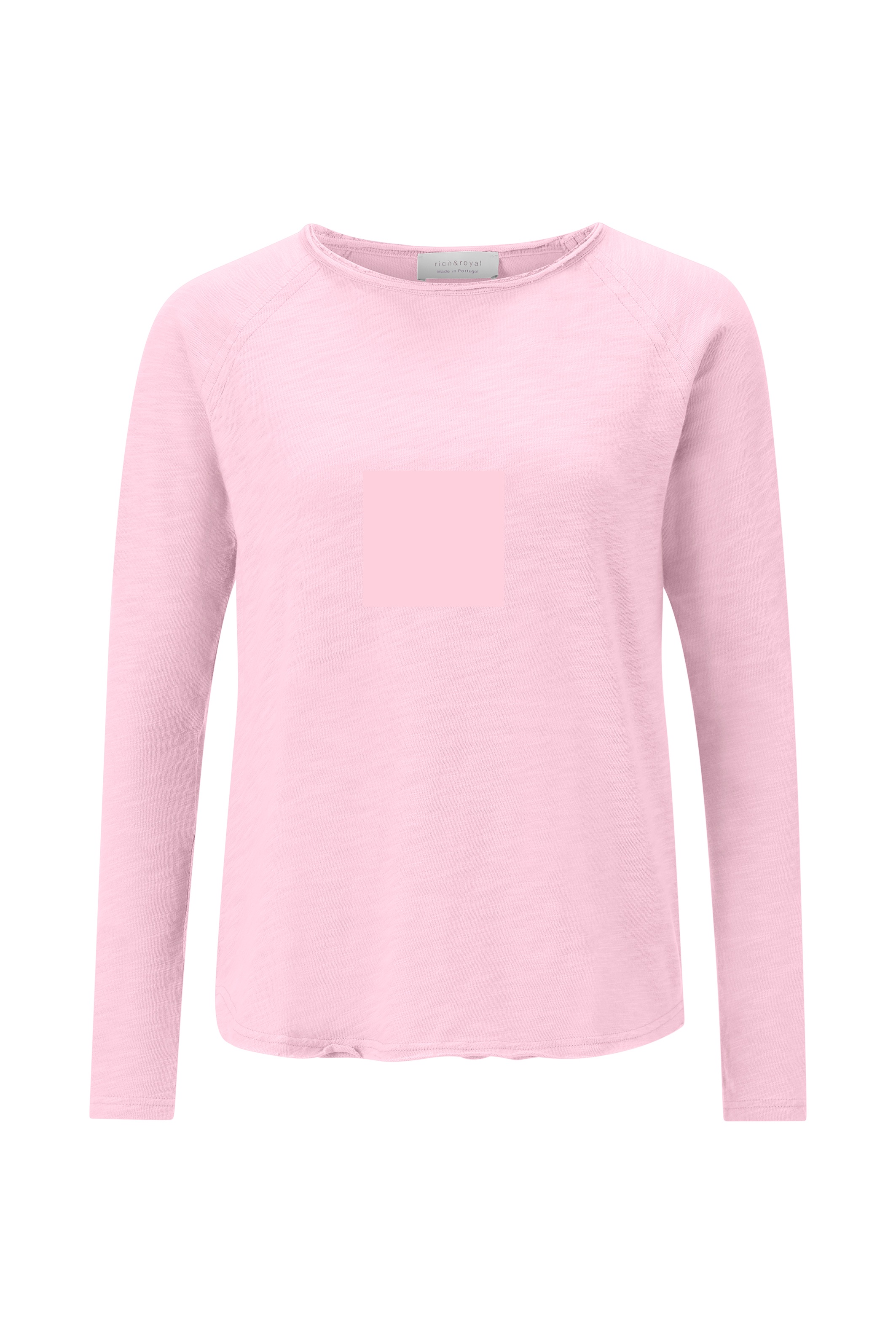 RICHROYAL Langarmshirt »2409 O HJ LS«, mit offener Ausschnittkante und Saum