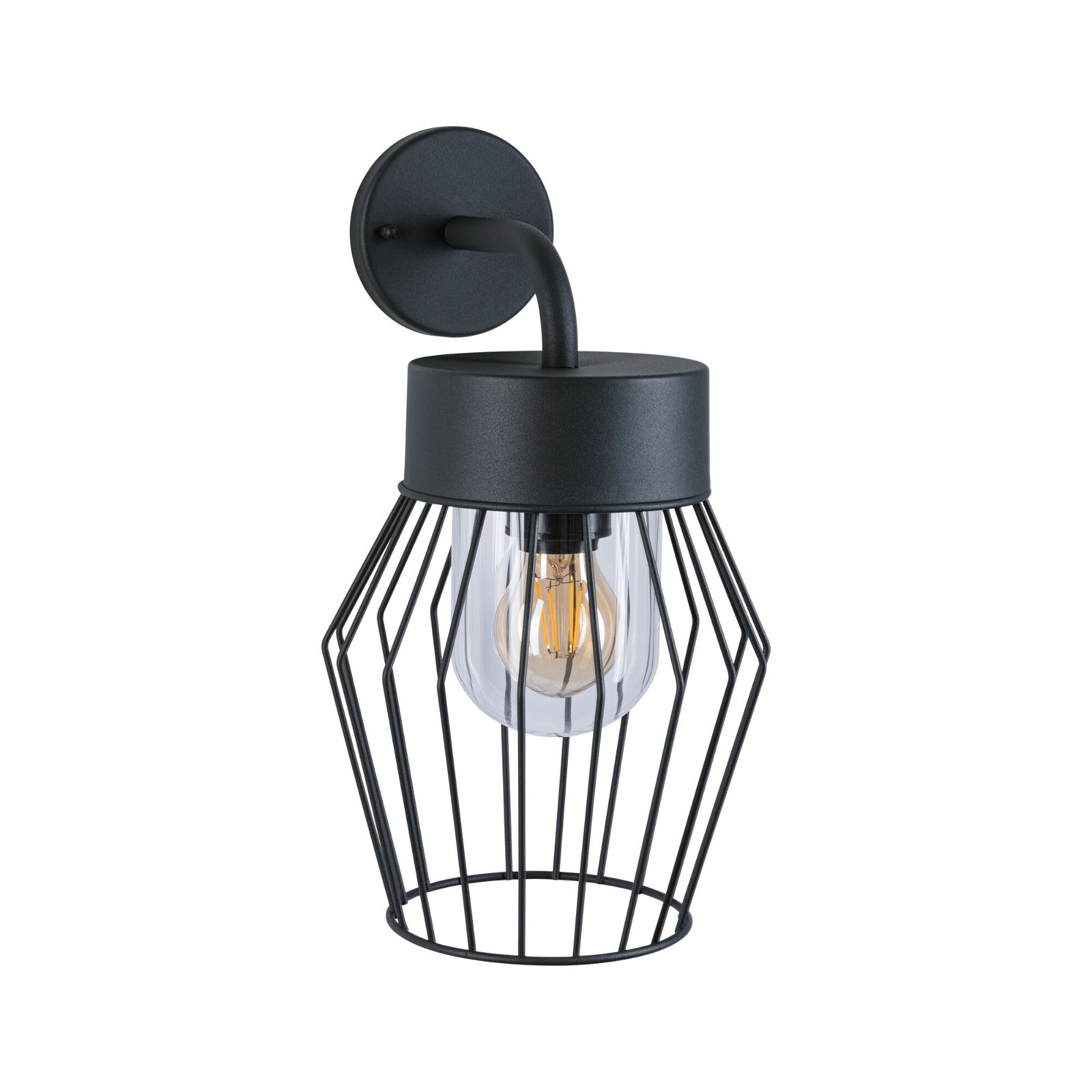 Paulmann Außen-Wandleuchte »Lanka IP44 205x237mm max. 40W 230V Anthrazit Aluminium«, 1 flammig, Leuchtmittel E27 | ohne Leuchtmittel, seewasserresistent
