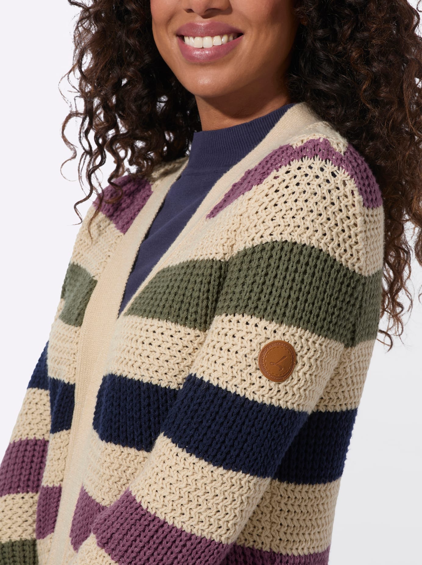 Casual Looks Longstrickjacke