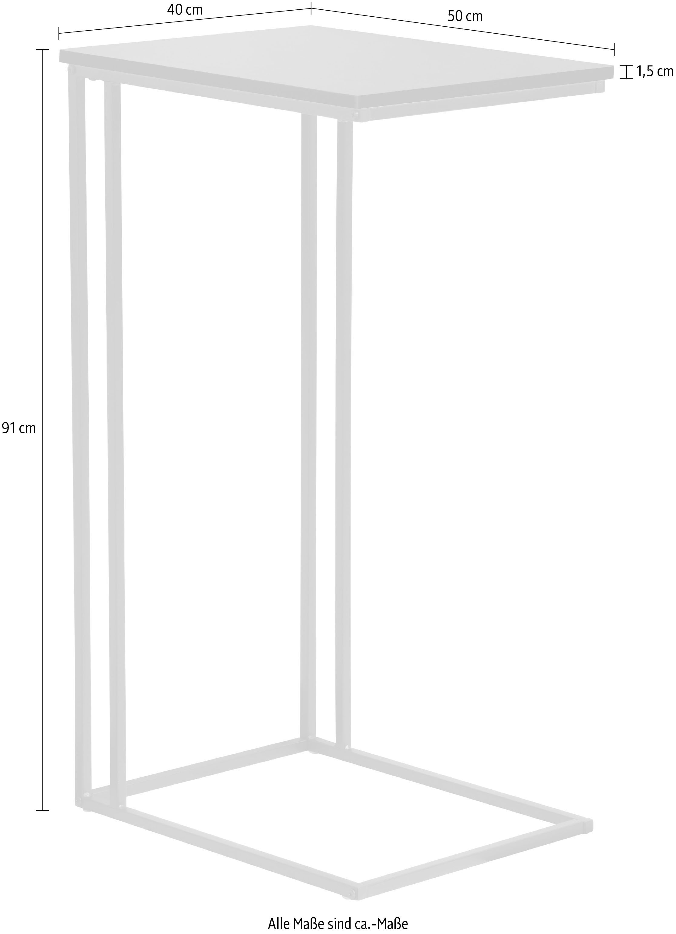 Home affaire Beistelltisch »Sterling« 1 Stk. tlg. Nachttisch für ein Boxspringbett - Couchtisch (B/T/H): 50/40/91 cm