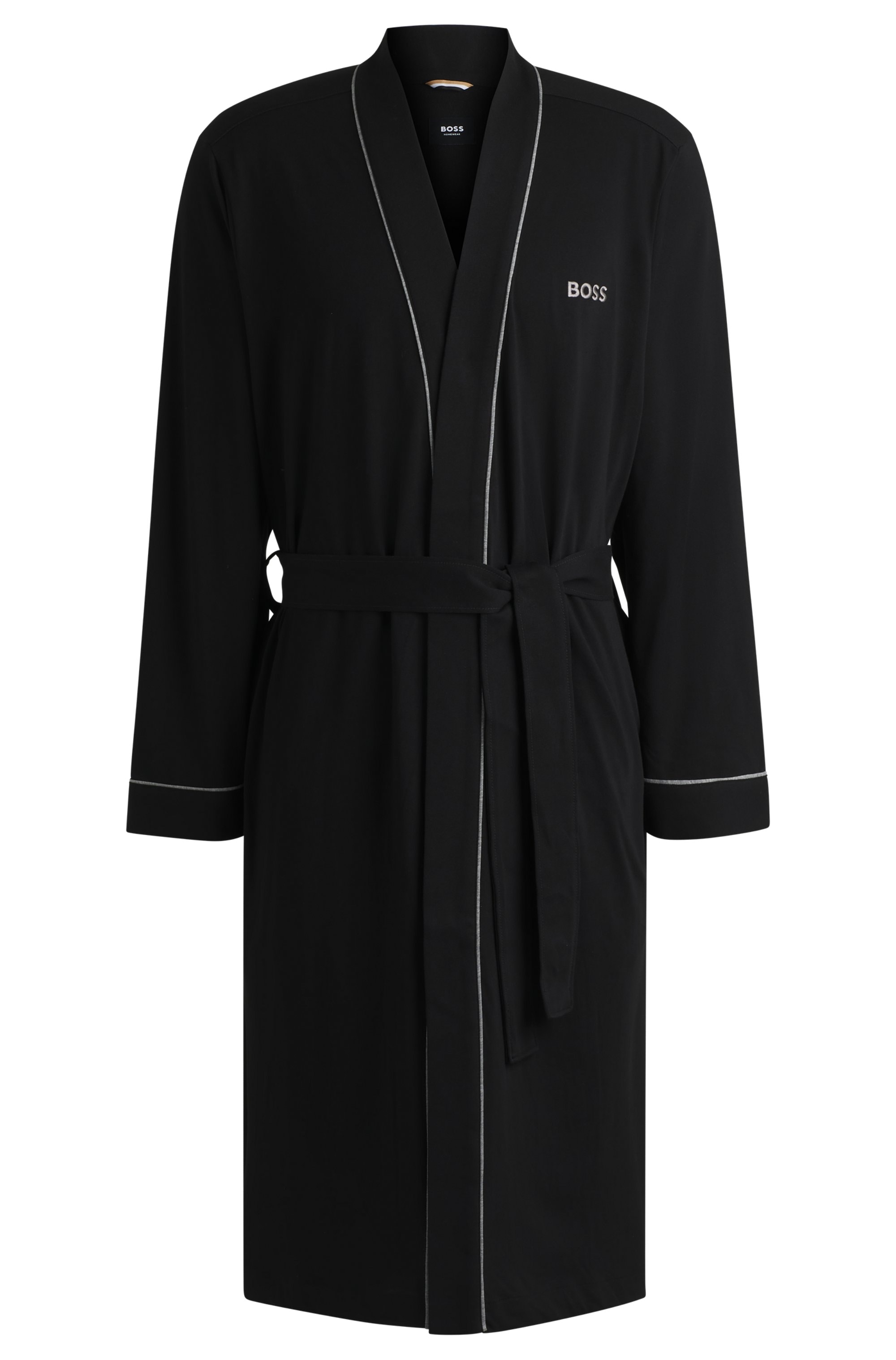 BOSS Morgenmantel »Kimono BM«, mit Logostickerei