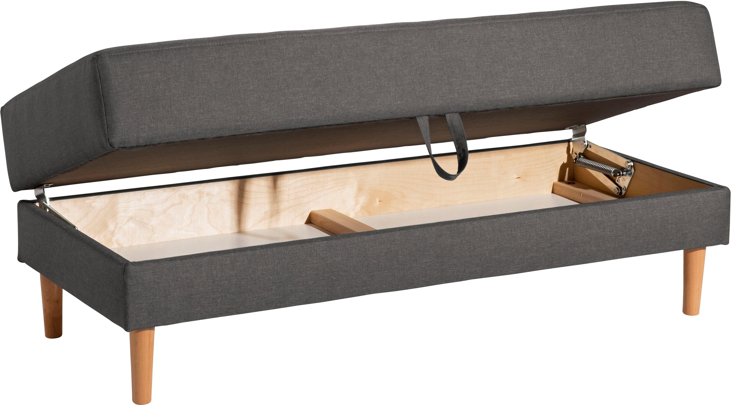 Max Winzer® Ecksofa »Just Chill«, Schlafsofa mit Recamiere, Rückenverstellung, inklusive Stauraumhocker