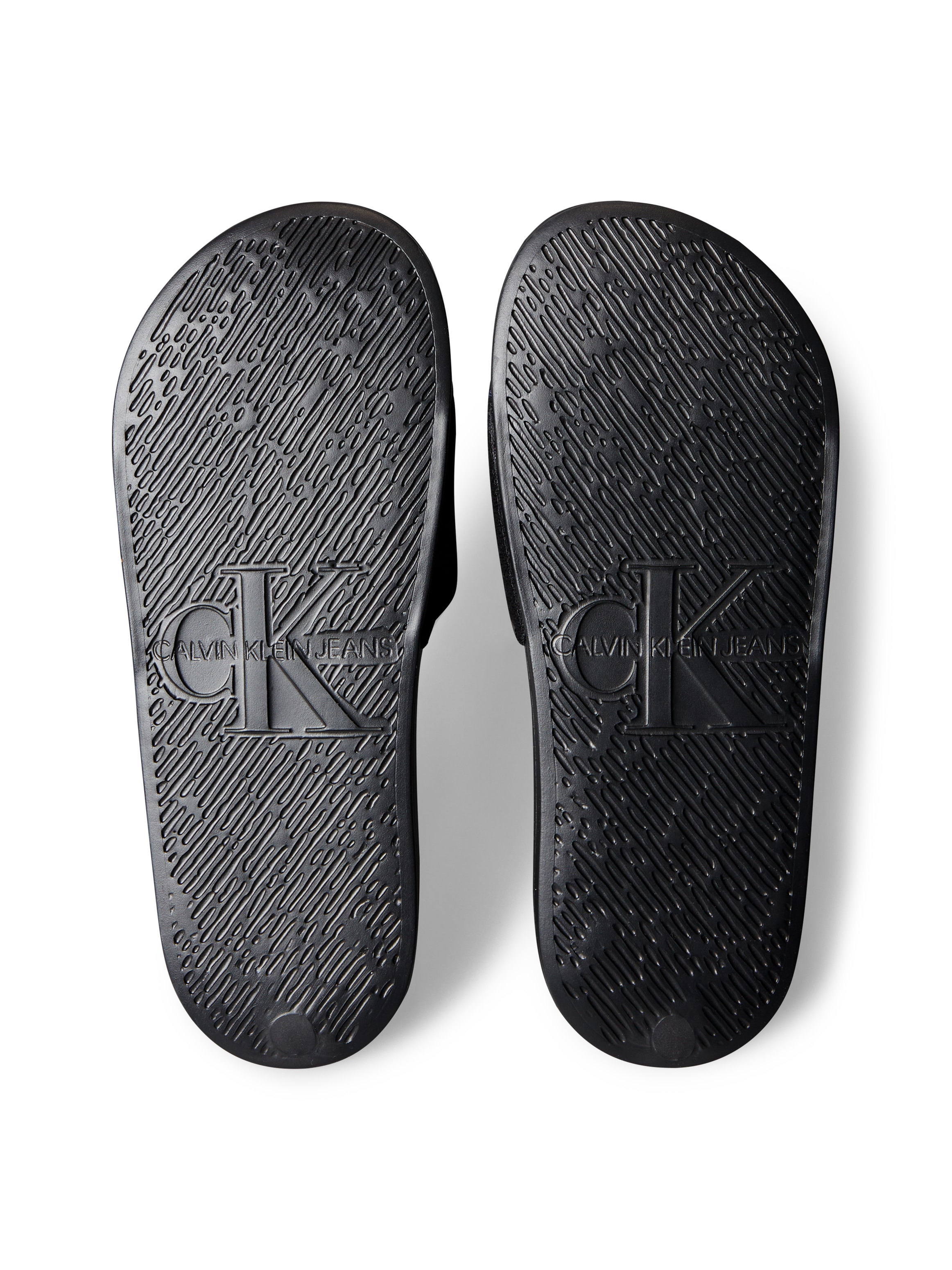 Calvin Klein Jeans Badepantolette »SLIDE MONOGRAM WN LOGO CK«  Strandschuh, Pool Slides, Badeschuh, Flat mit Logo