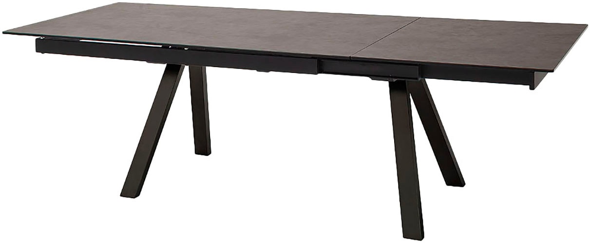 MCA furniture Esstisch »TOBAGO Auszugtisch 180-260 cm«, (Einzelstück), Keramik,Metall,Stirnauszug,ausziehbar,Tischplatte 13 mm
