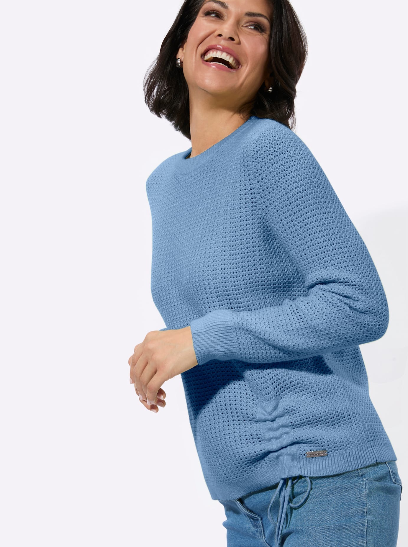 Casual Looks Rundhalspullover »Rundhals-Pullover«