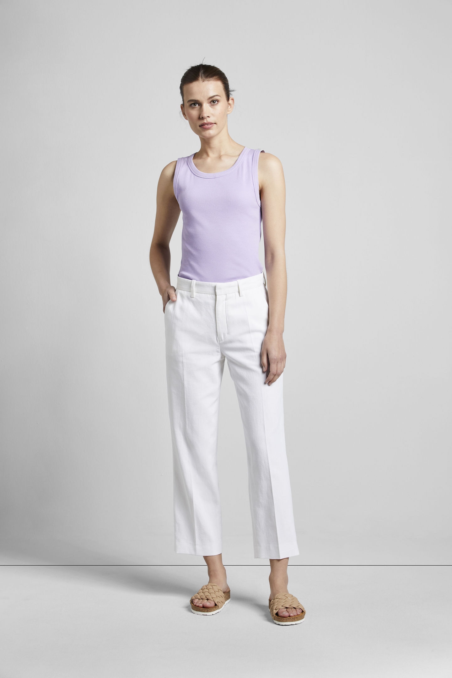bugatti Stoffhose, aus hochwertigem Baumwoll-Leinen-Mix