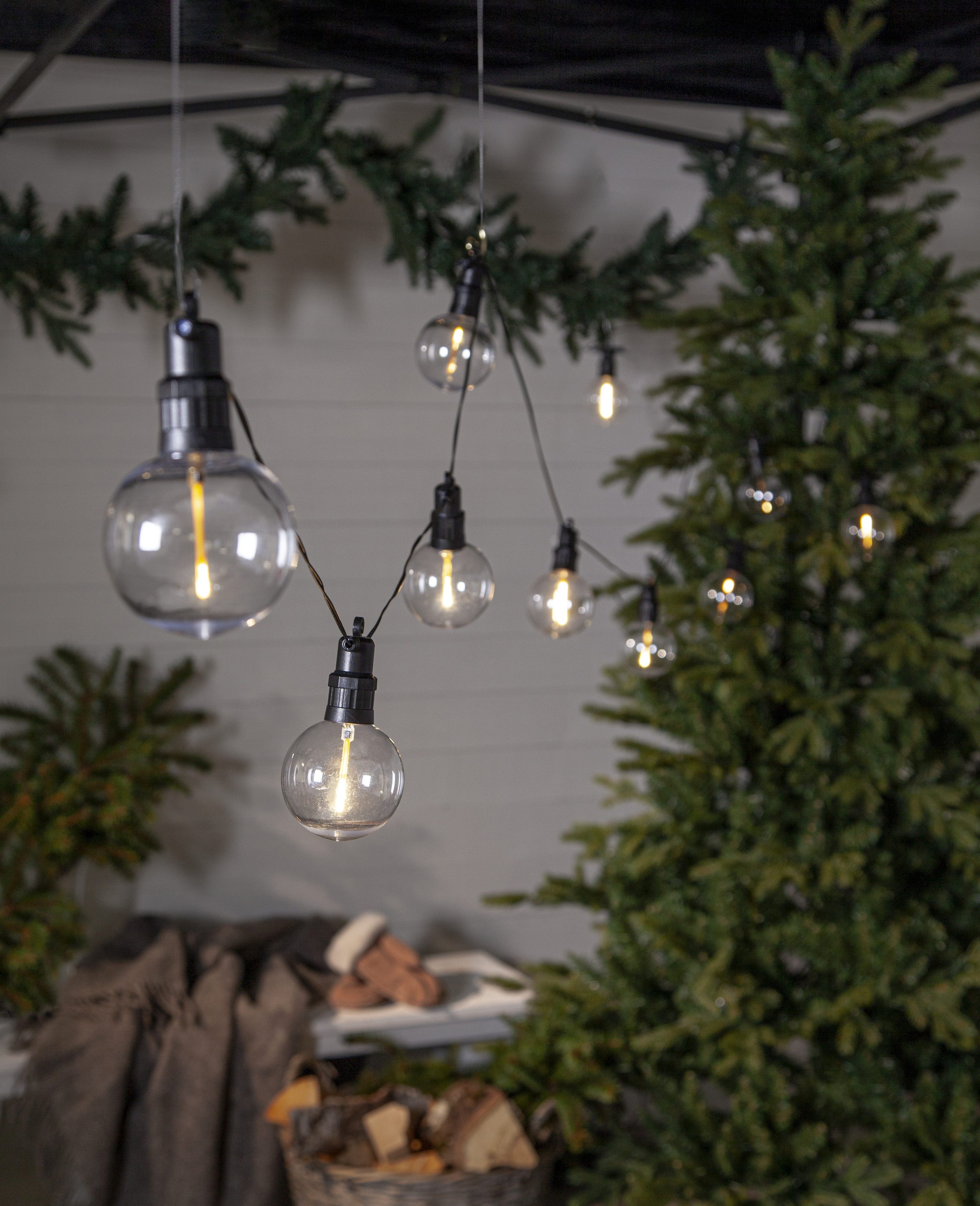 Parforce Traditional Hunting LED-Lichterkette »Circus Nevada« 10 Stk.-flammig Kunststoff, ca. 450x14 cm, 5m Zuleitung, Trafo, outdoor