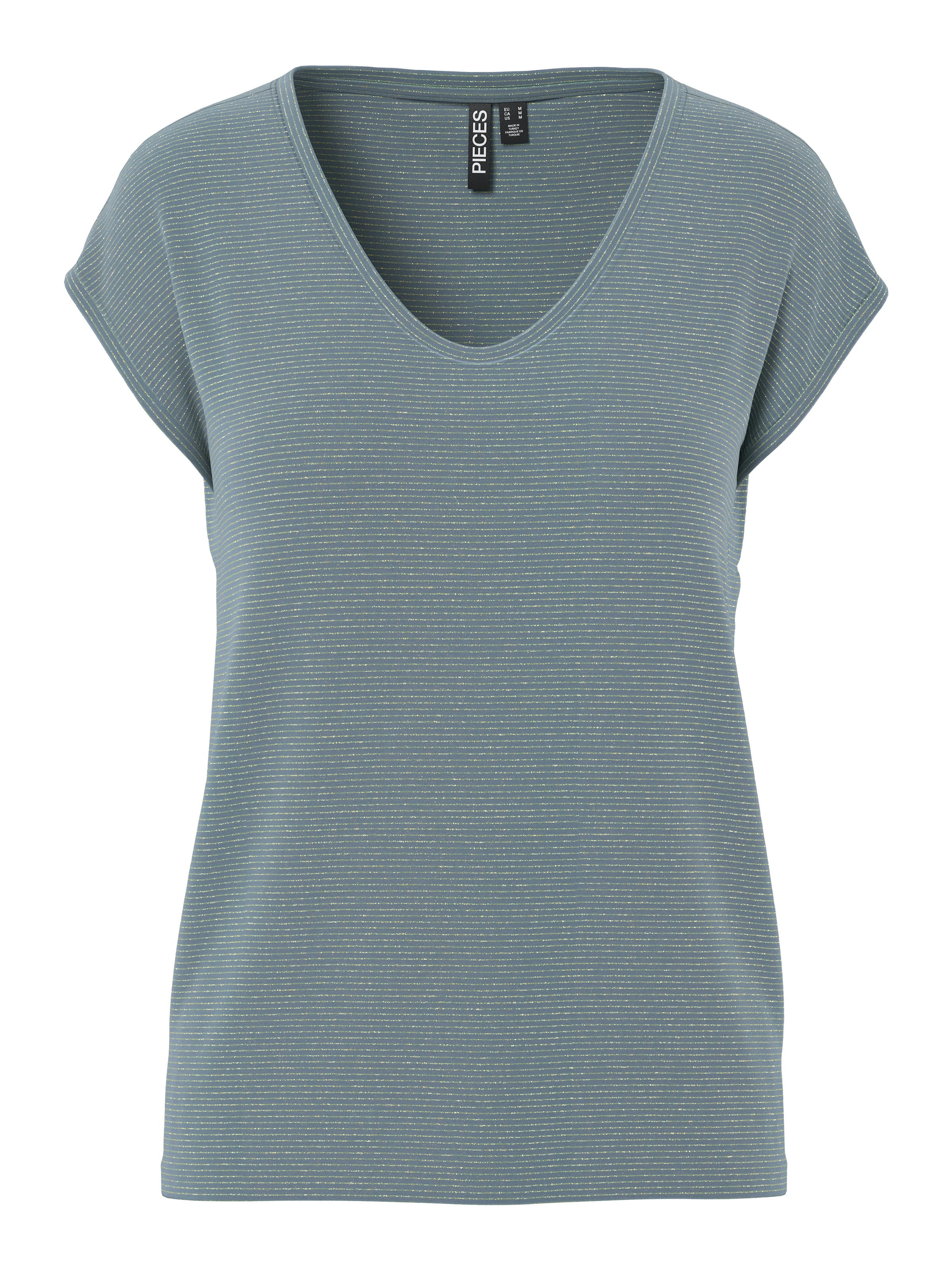 pieces Kurzarmshirt »PC BILLO« Viskosemischung, loose fit