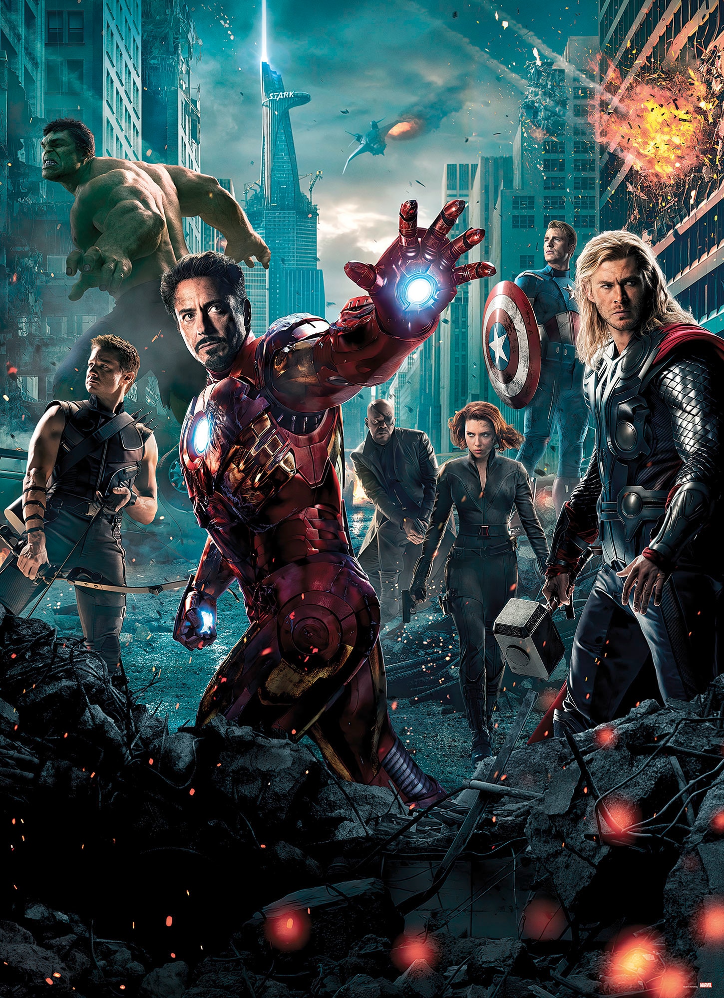 Fototapete »Avengers Movie Poster«, 184x254 cm (Breite x Höhe), inklusive Kleister