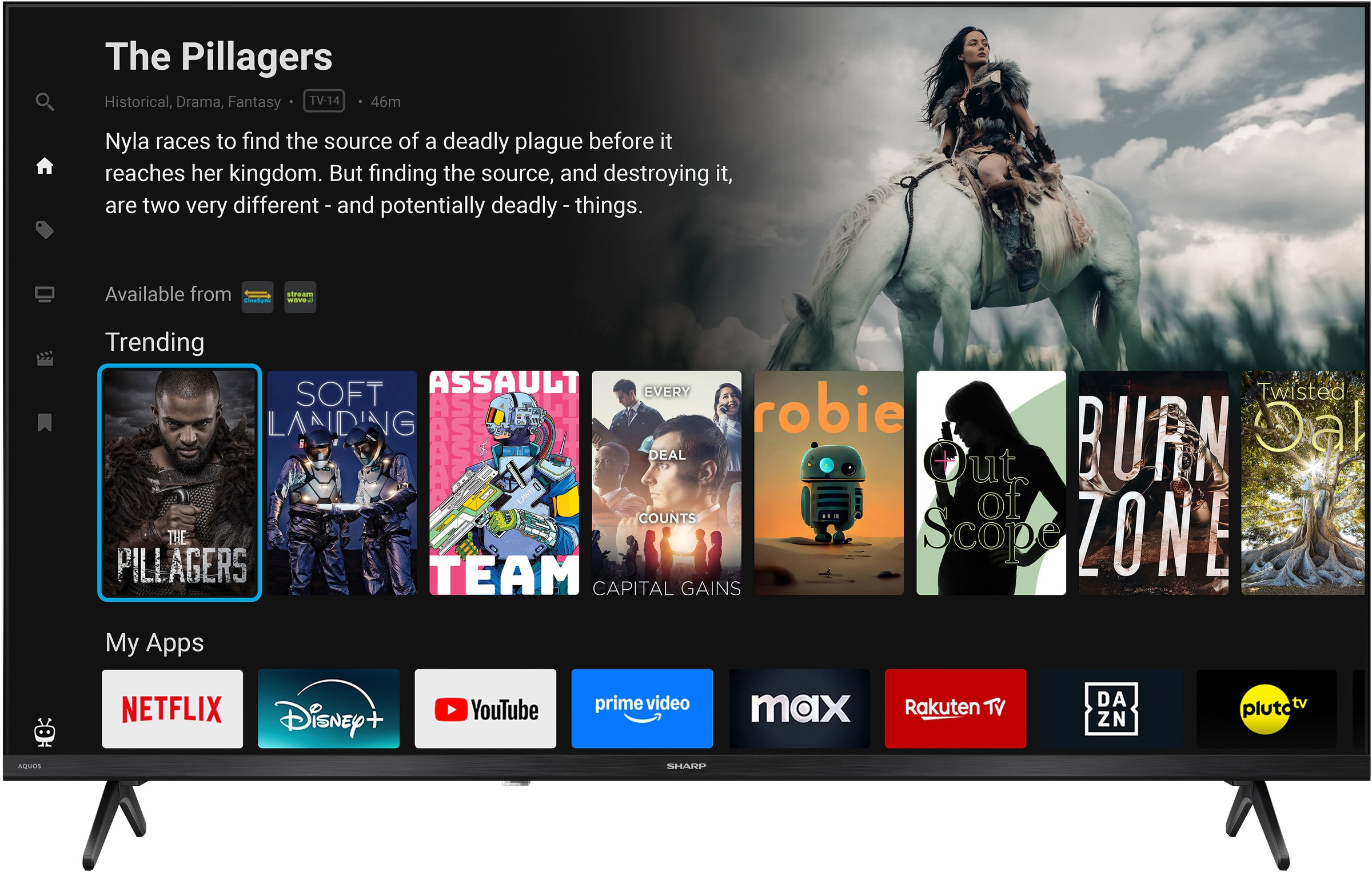 Sharp LED-Fernseher »2T-C40HEx« 101 cm/40 ″ Full HD Smart-TV