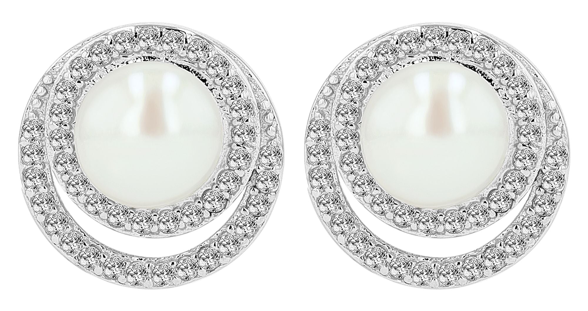 Adelia´s Paar Ohrstecker »Damen Ohrringe ¿ Ohrstecker aus 925 Silber mit Perle«