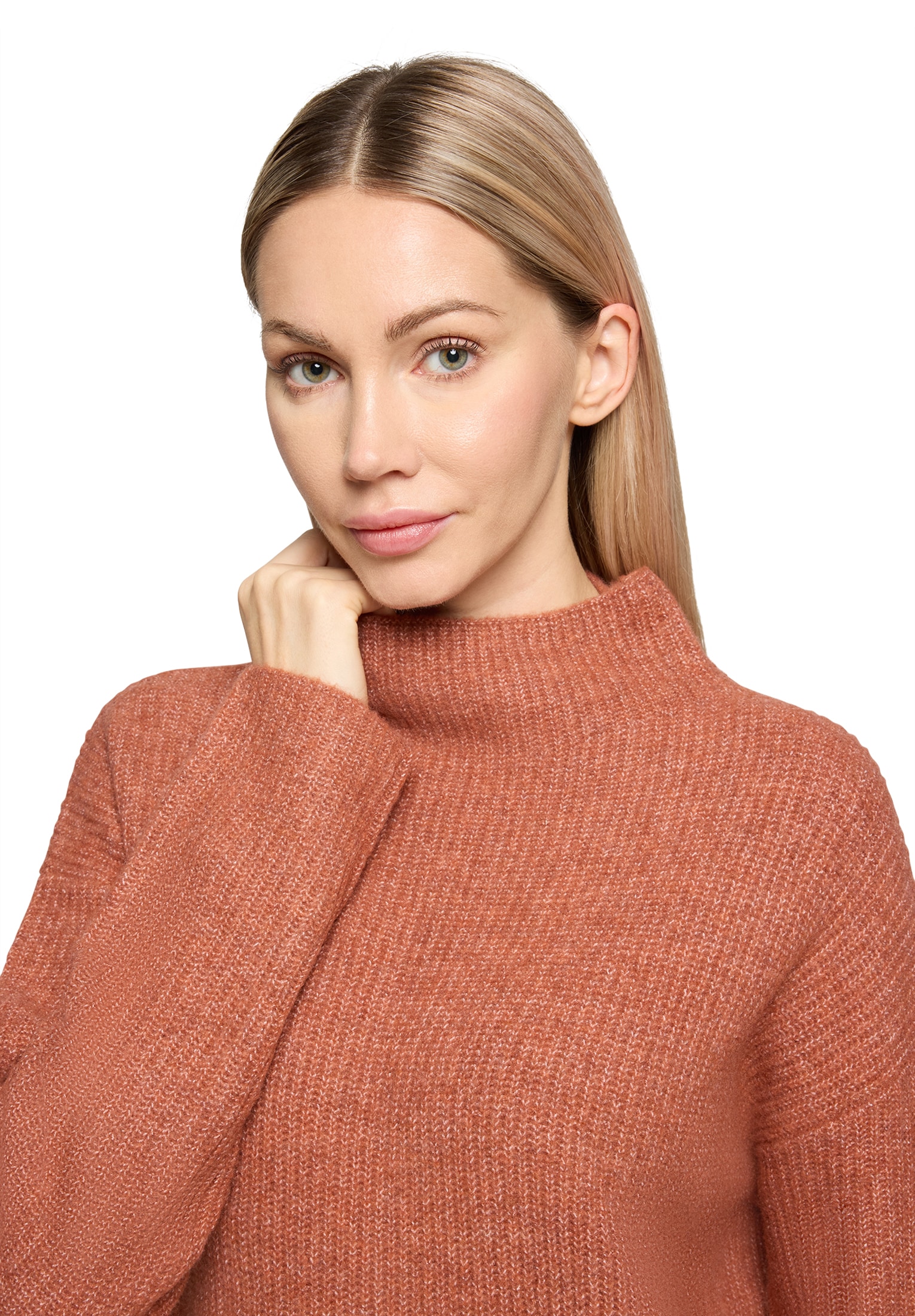 Cartoon Strickkleid »Strickkleid mit Stehkragen«