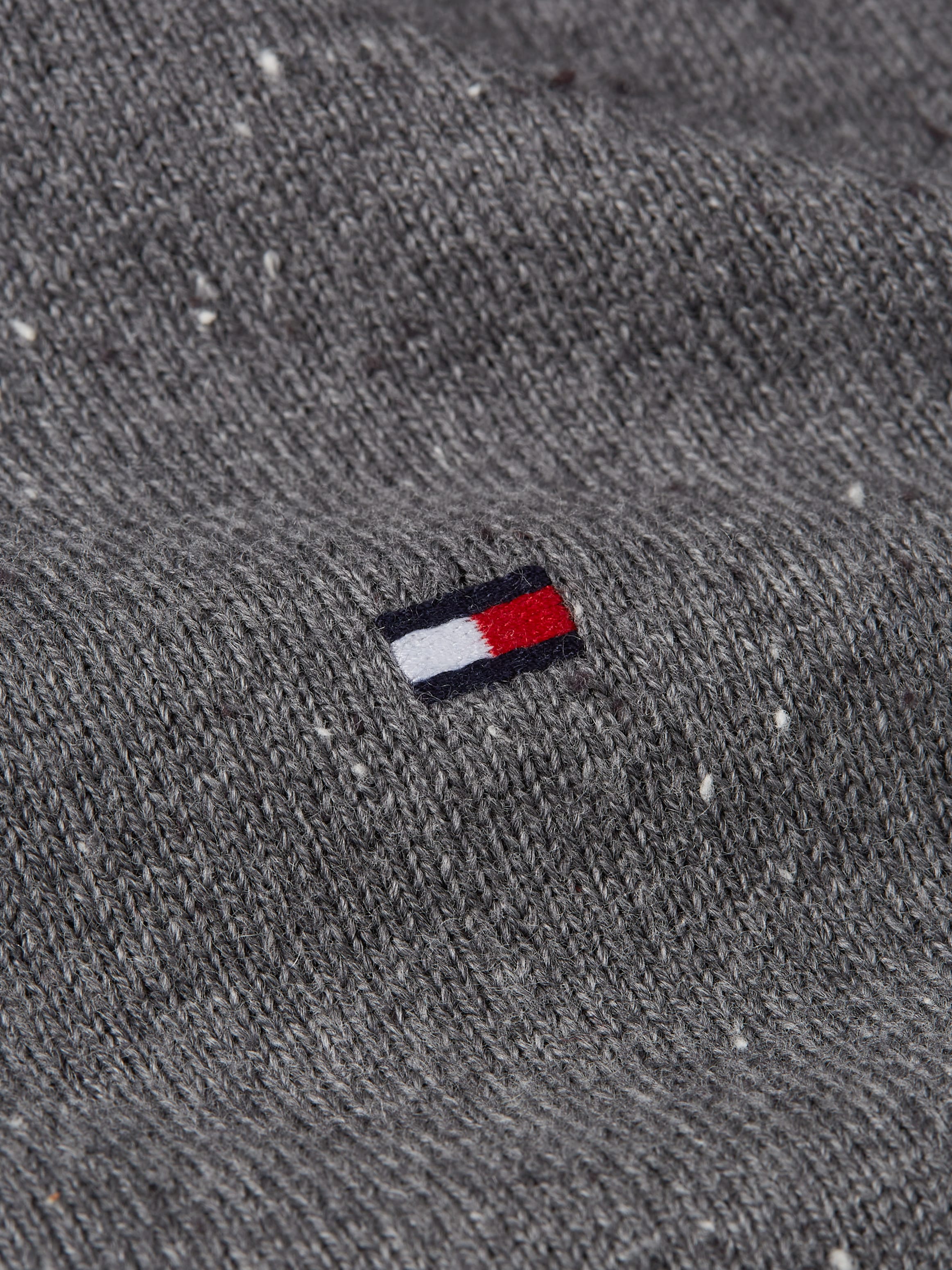 Tommy Hilfiger Polokragenpullover »PIMA ORG CTN CASHMERE LS POLO«, Flag-Stickerei auf Brust