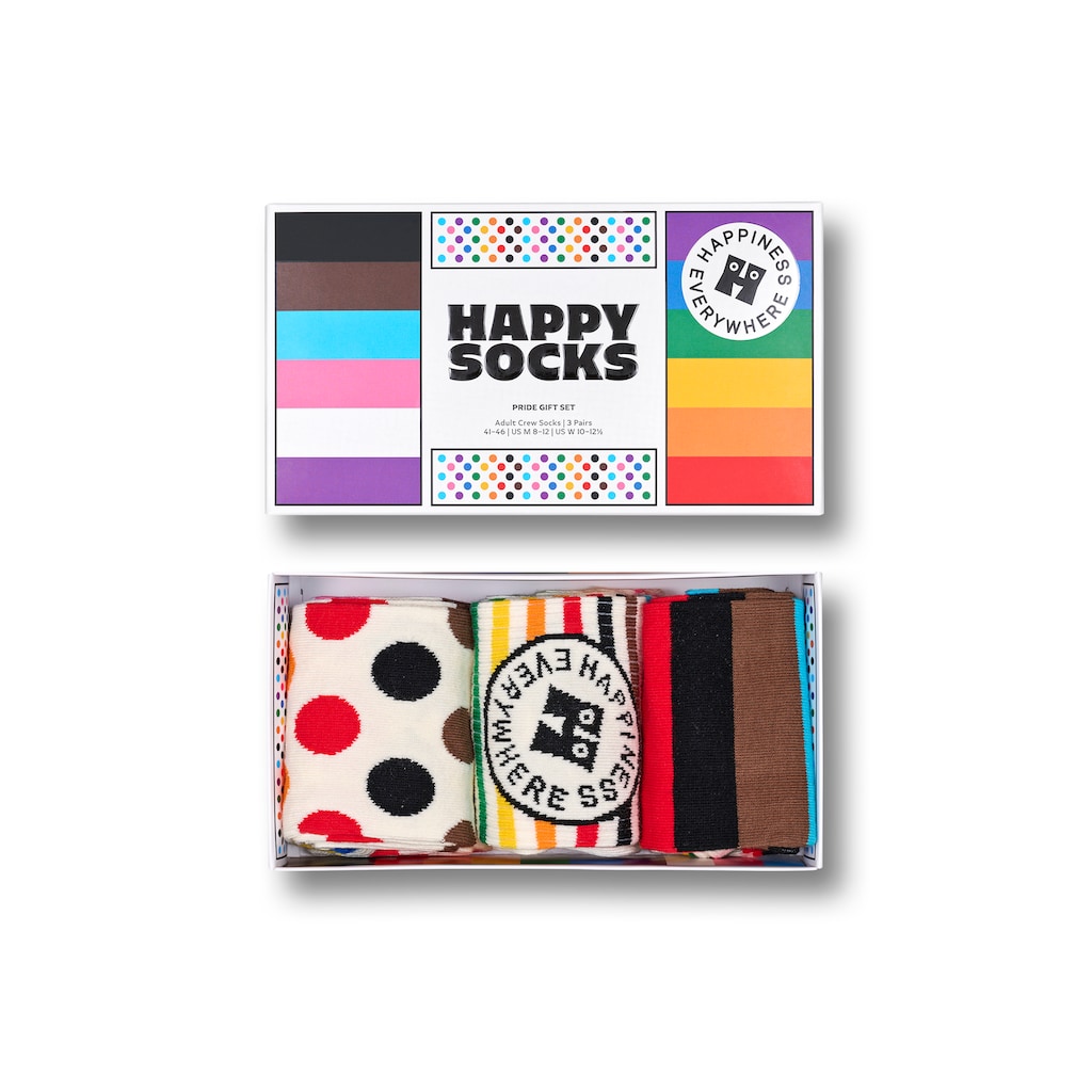 Happy Socks Socken, (3 Paar), Pride Socks Gift Set