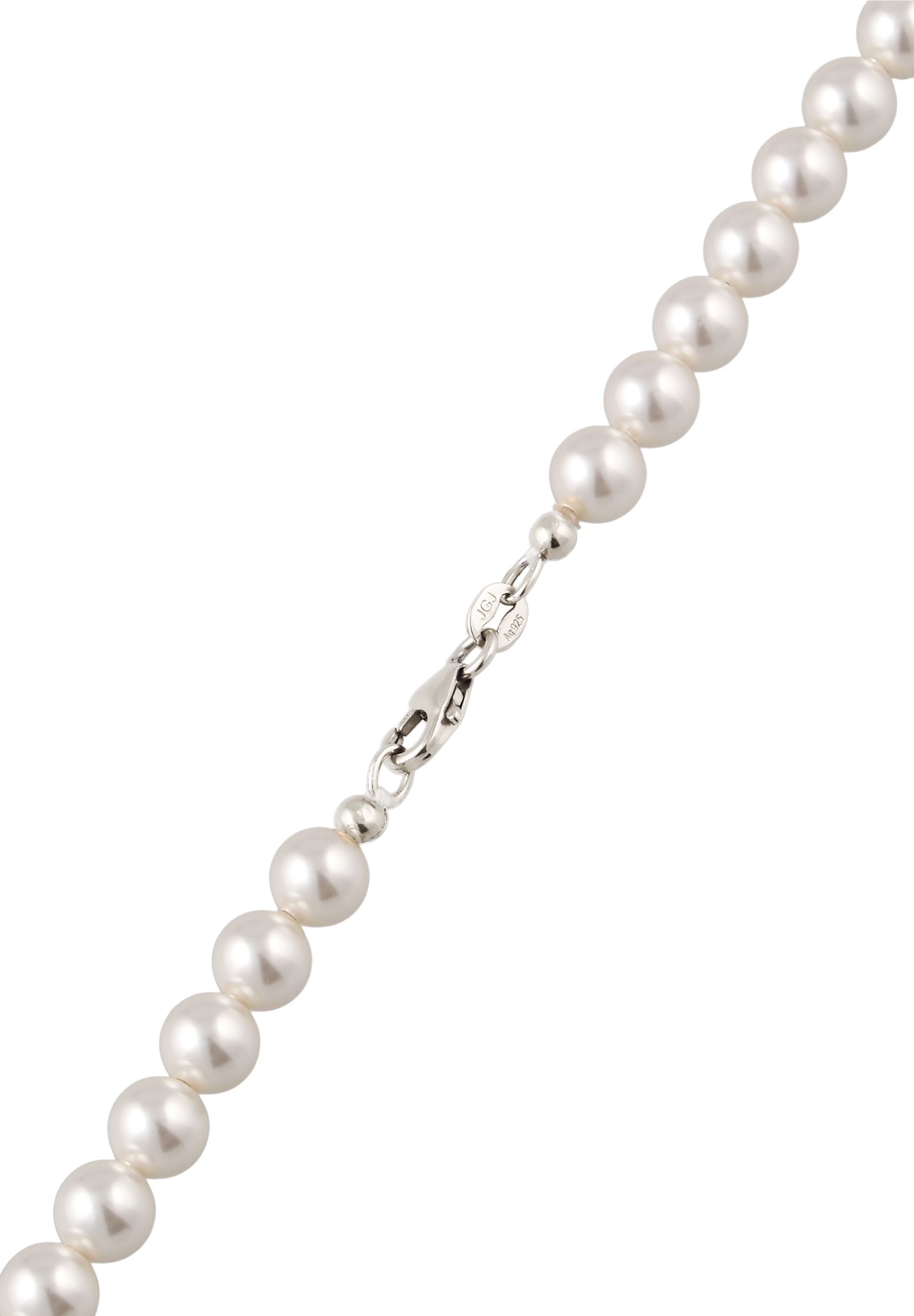 Elli Silberkette »Halskette mit Swarovski(R) Perlen Weiß 925 Sterling Silber«