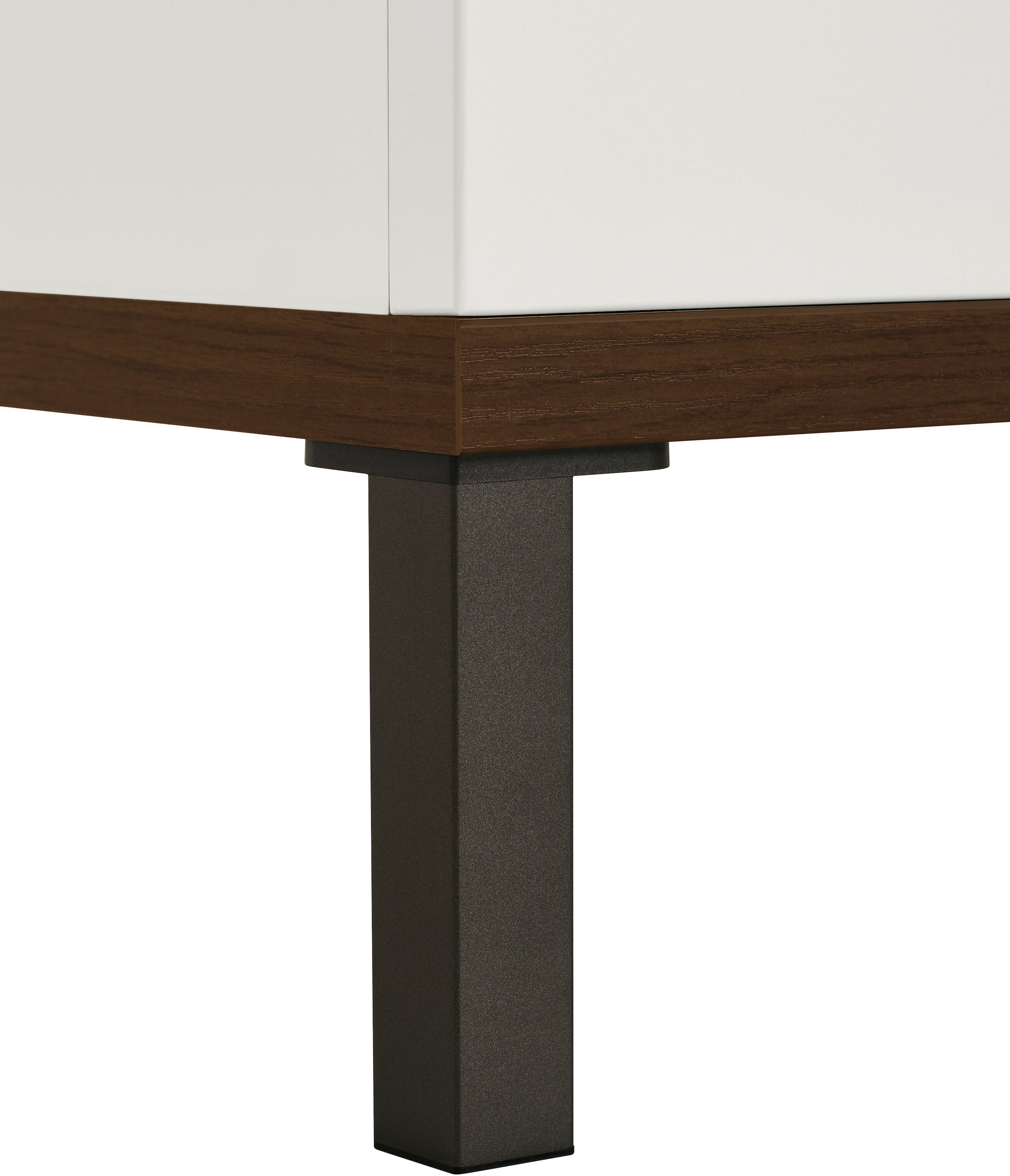 YUNY by PAIDI Standregal »LOVELY ALIV mit 4 offenen Fächern«, (B/H/T ca. 48x157x38cm, Off-White/Dark-Walnut), yuny by PAIDI
