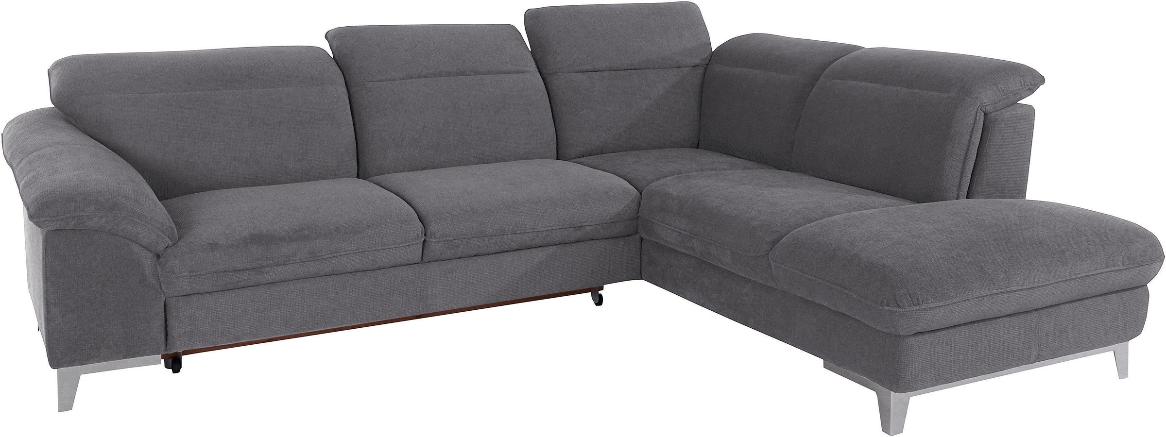 COTTA Polstergarnitur »Teresa L-Form«, (Set), Set bestehend aus: Ecksofa mit Kopfteilverstellung & Hocker