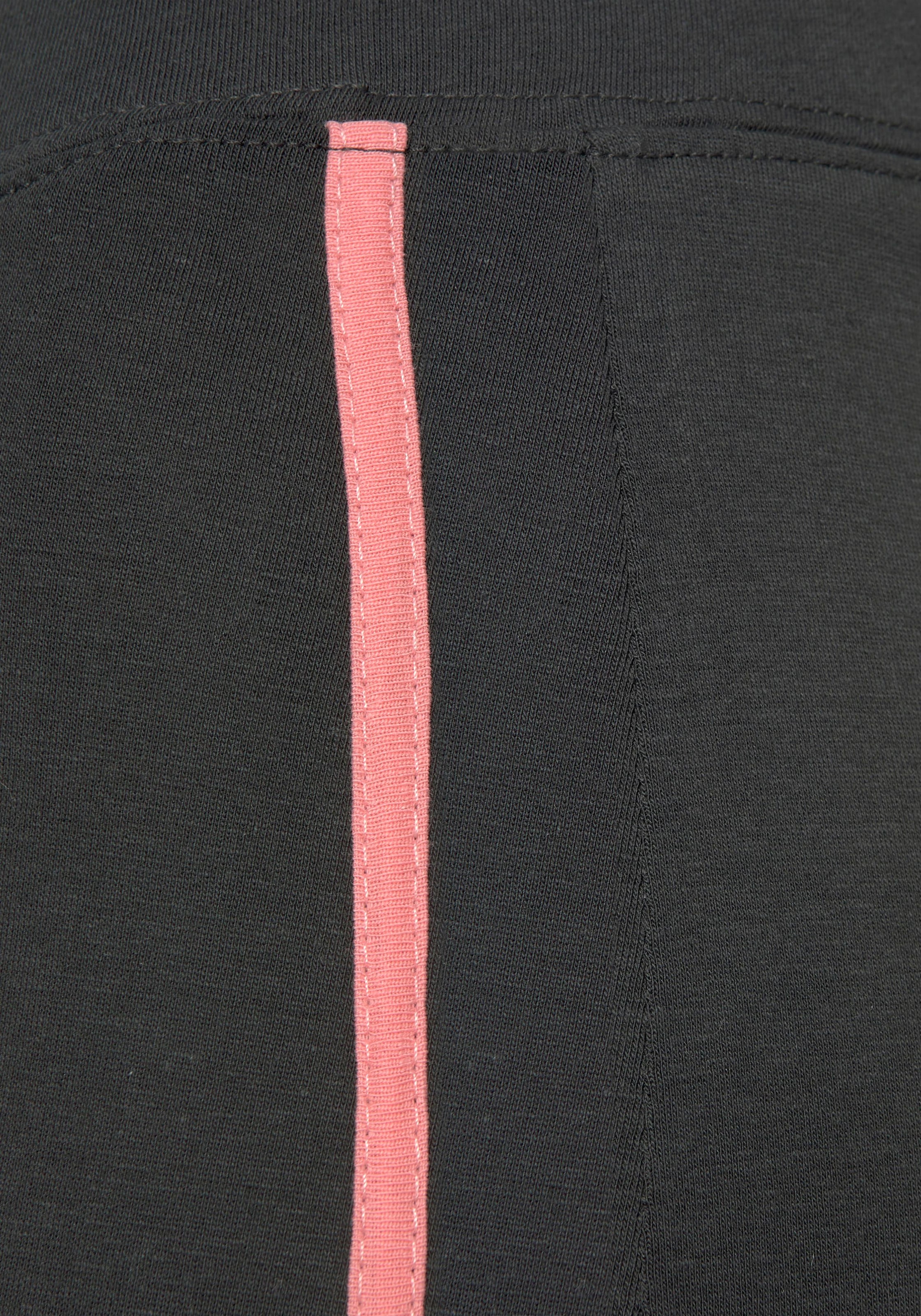 H.I.S Leggings, Seitliche Streifeneinsätze in Kontrastfarben, Loungewear