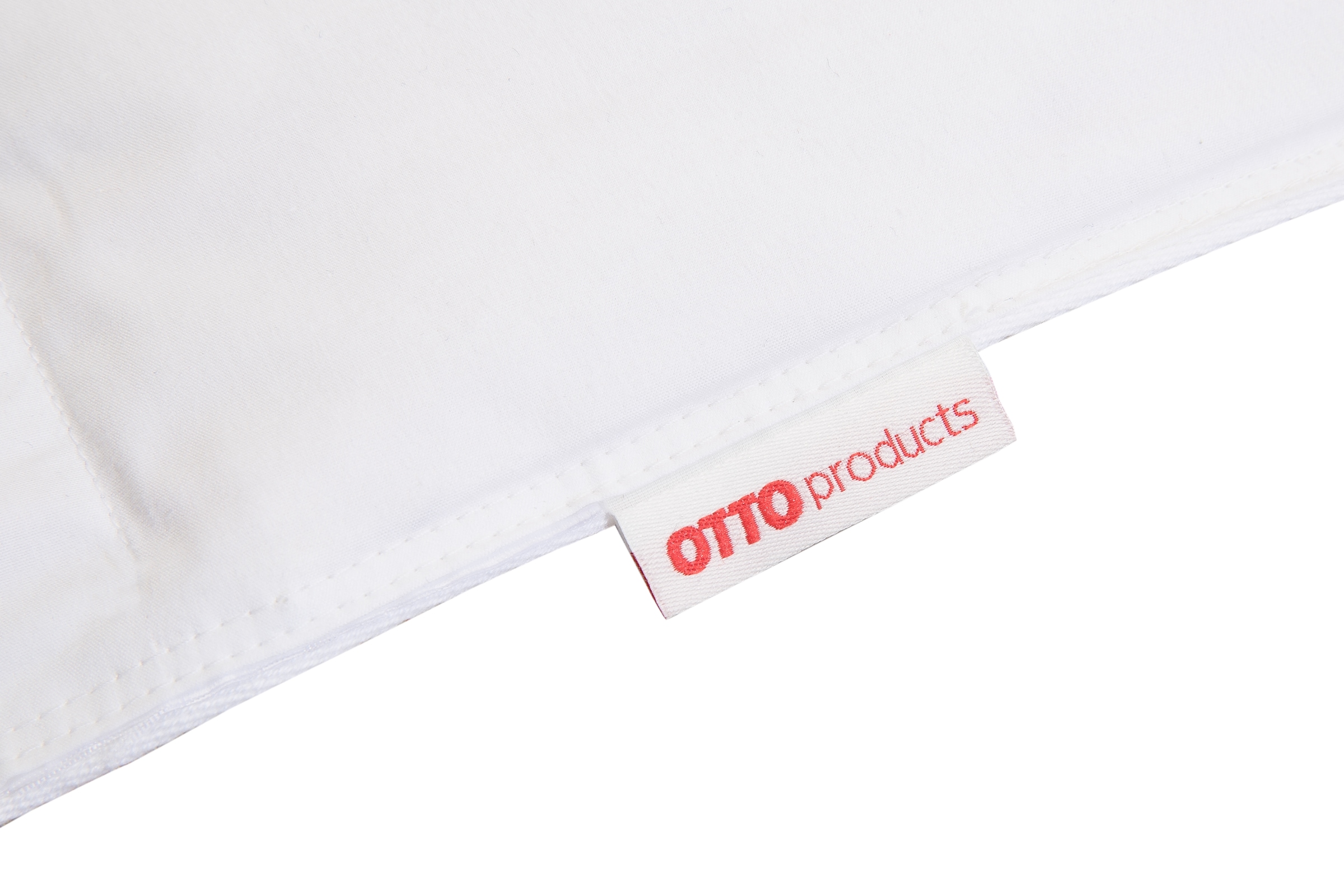 OTTO products Federkopfkissen »Jannika«, Füllung: 90% Federn & 10 % Daunen, Bezug: 100% Baumwolle, (Spar-Set, 2 St., 2-tlg.), plastikfreie Verpackung