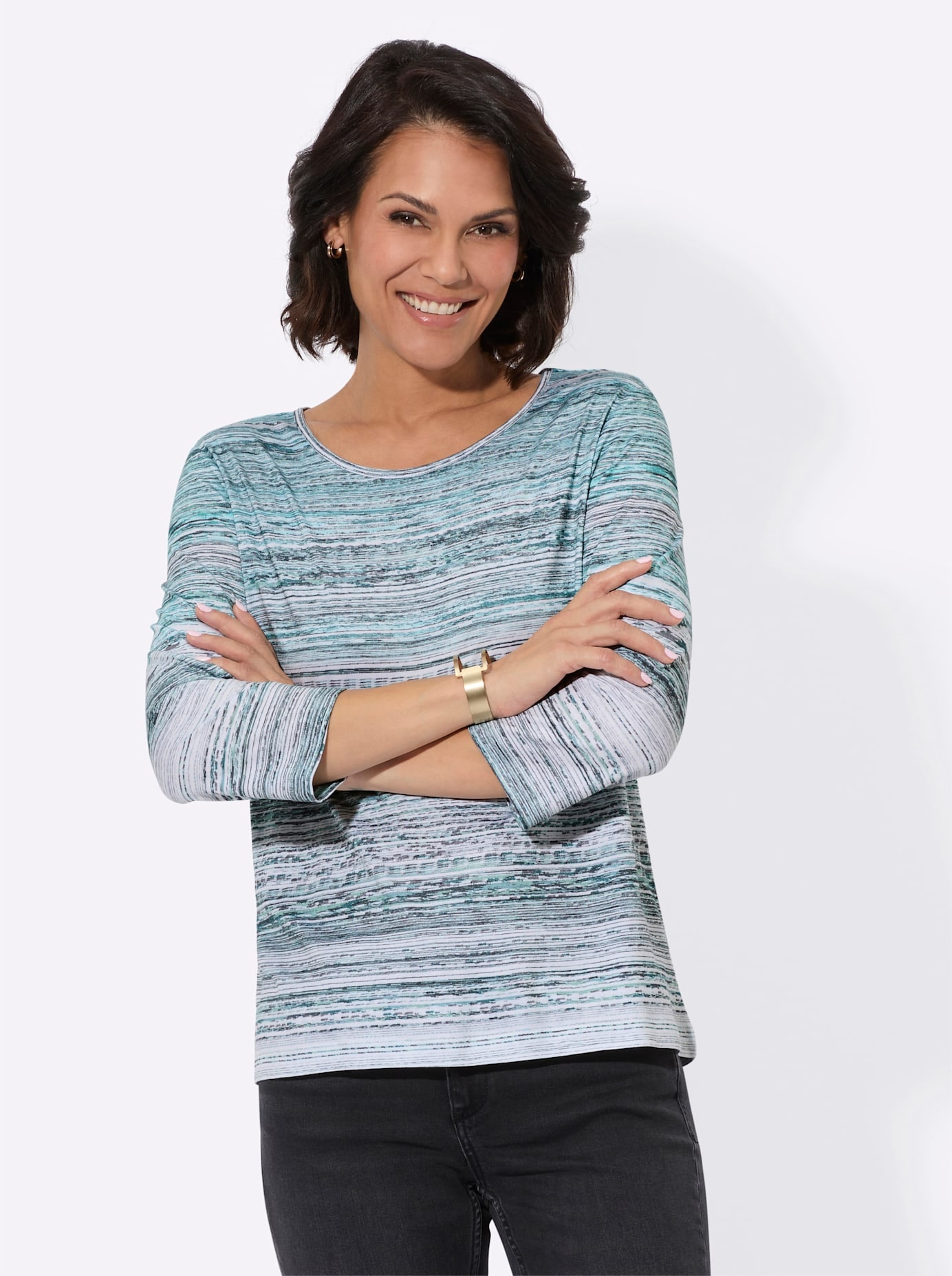 Casual Looks 3/4-Arm-Shirt »Druck-Shirt«, (1 tlg.)