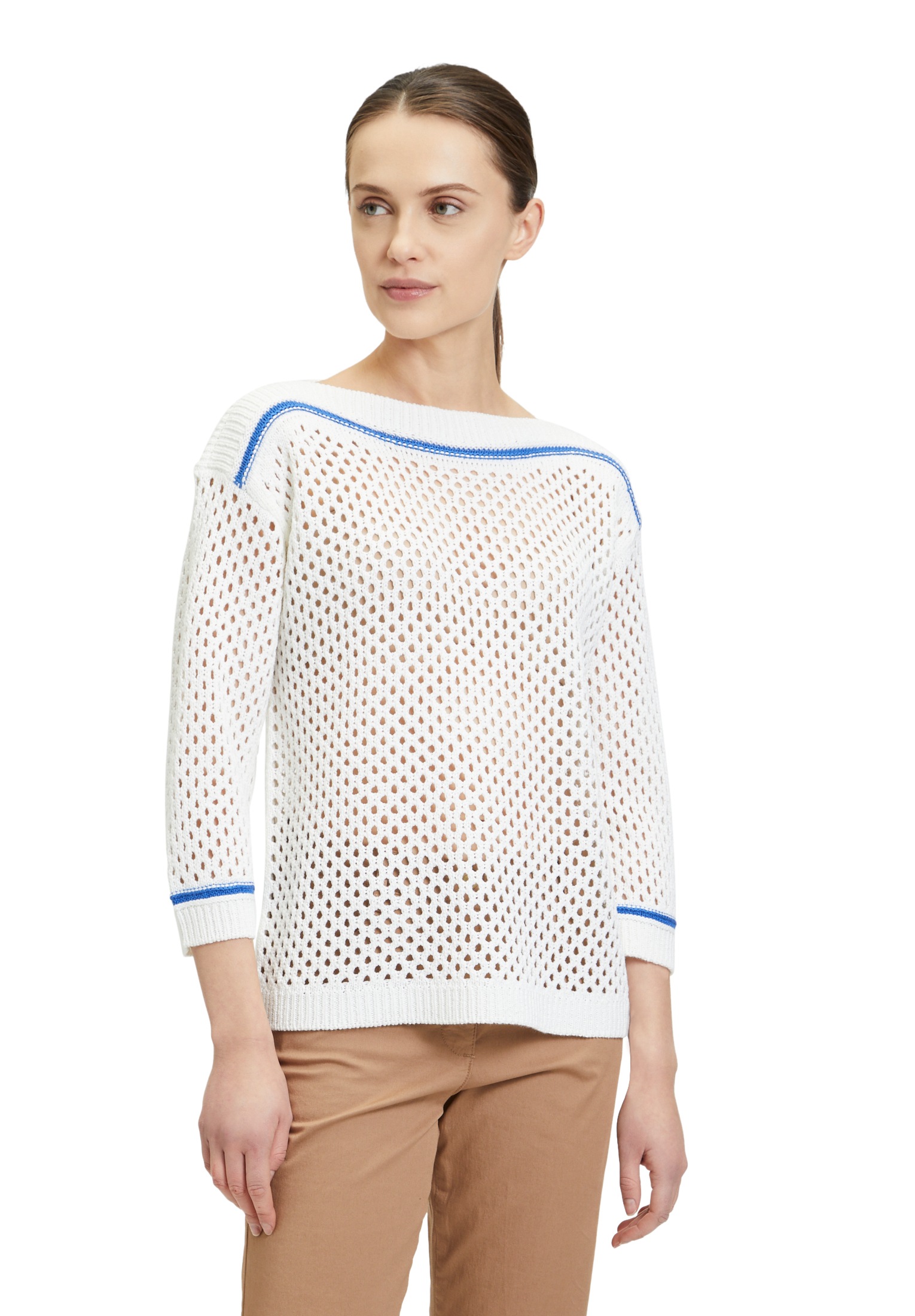 Betty Barclay Rundhalspullover »Lochstrick-Pullover mit Strickdetails«