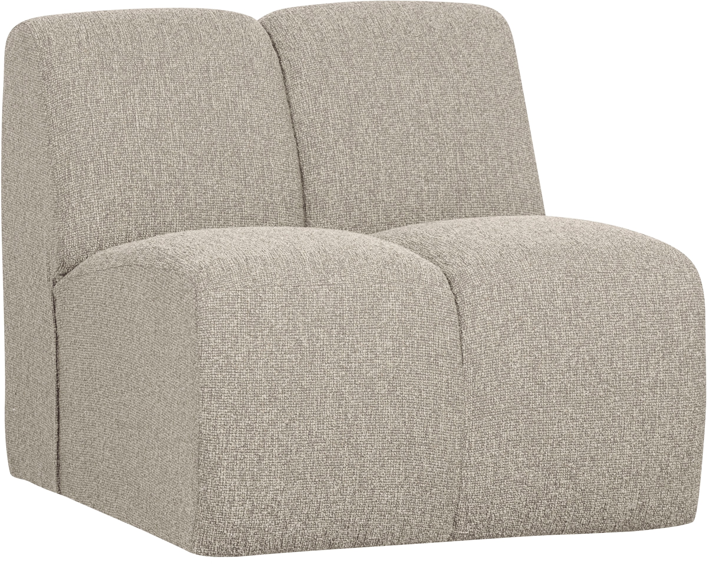 WOOOD Sofa-Mittelelement »Mojo Bouclé-Bezug mit vertikaler Steppnaht B 84 x D 97 x H 74 cm« Maximale Verschleißfestigkeit, Tragkraft 120 kg, montiert geliefert
