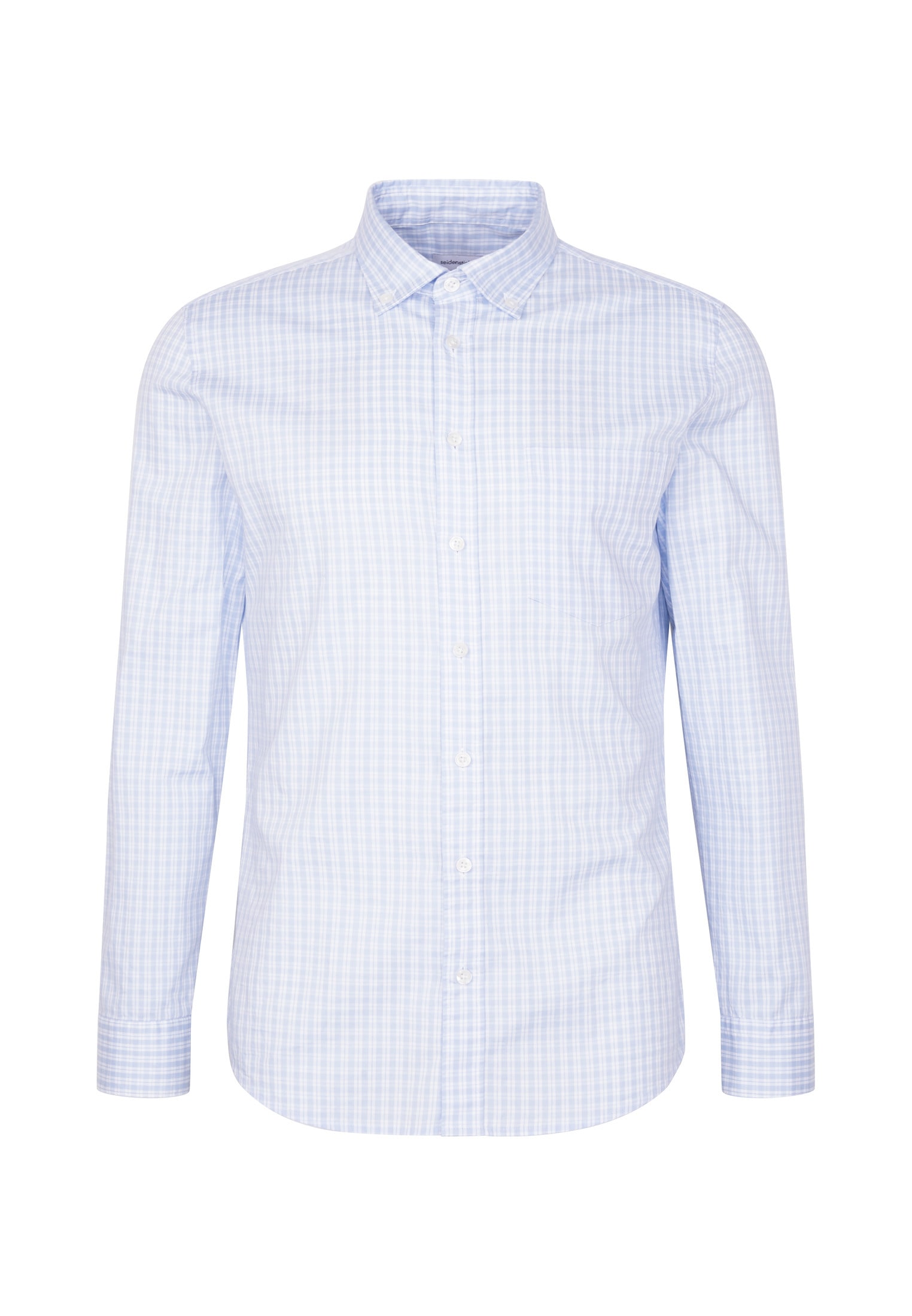 seidensticker Businesshemd Slim 1/1 Button-Down-Kragen Karo