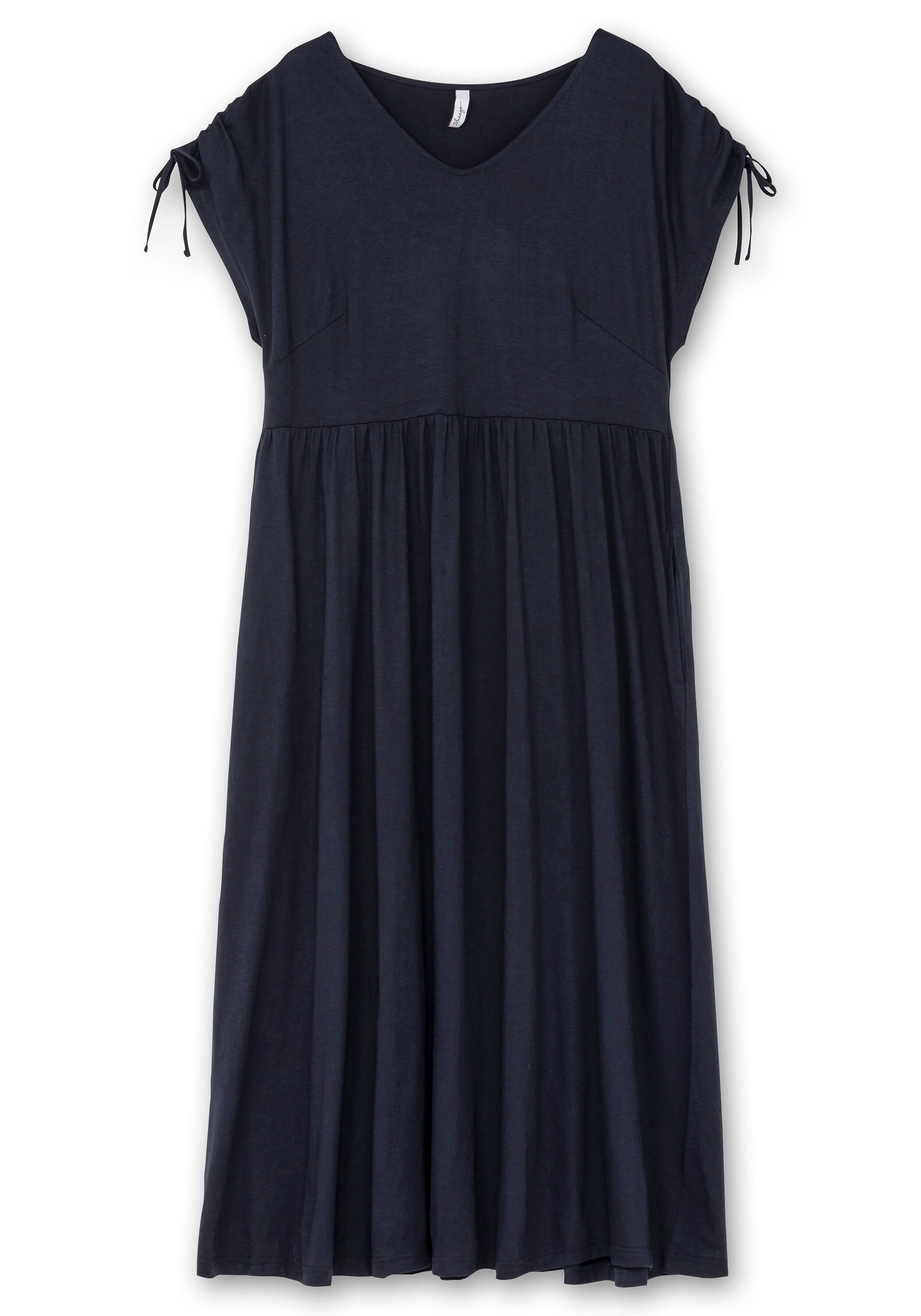 Sheego Jerseykleid »Jerseykleid mit Tunnelzug am Ärmel«