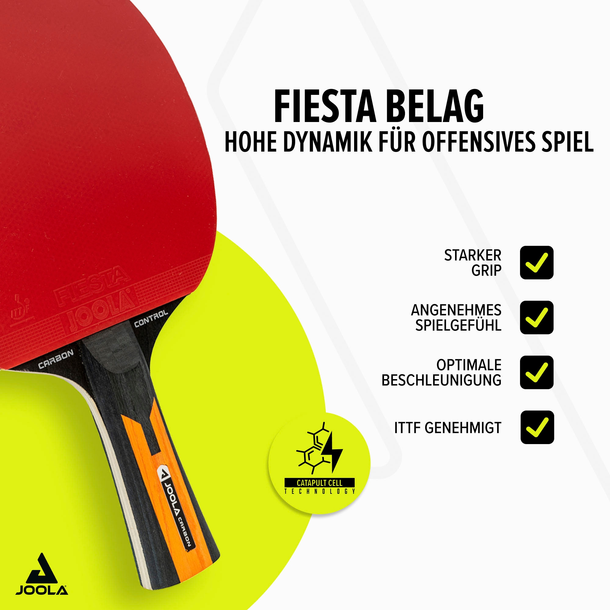 Joola Tischtennisschläger »Carbon Control«, (Packung)