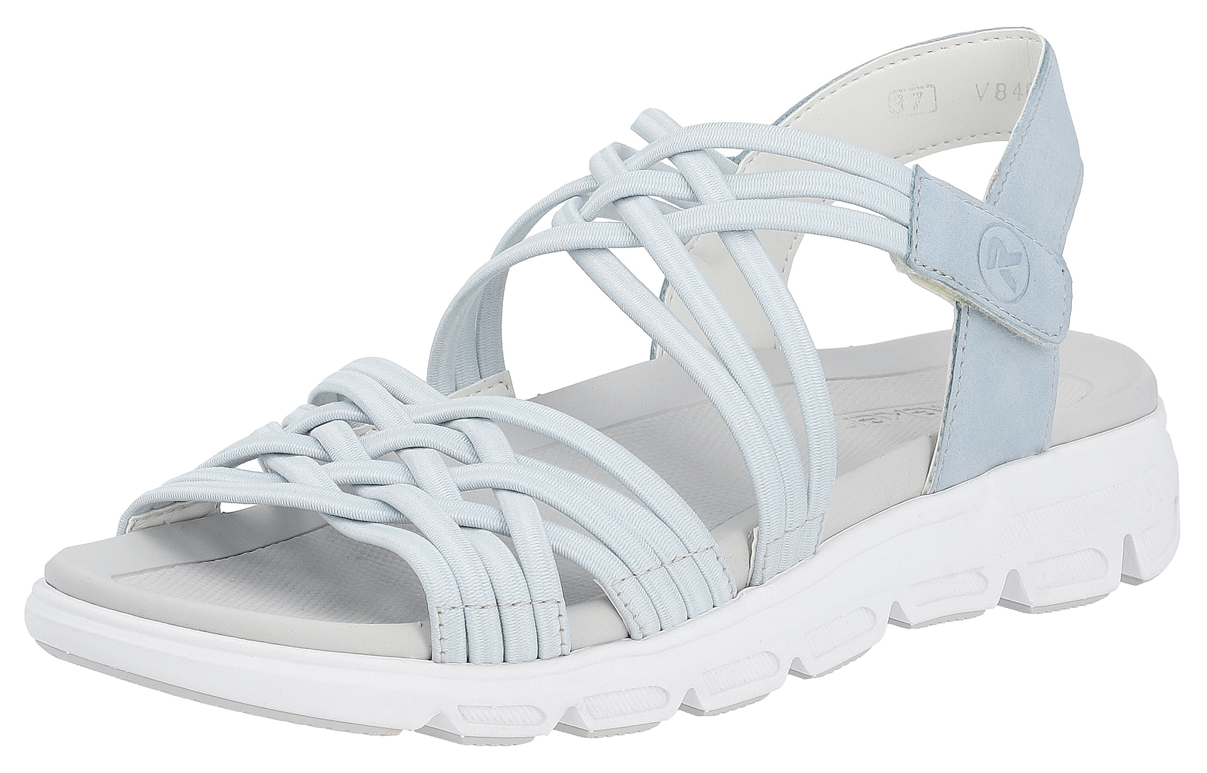 Rieker EVOLUTION Sandale, Sommerschuh, Sandalette, mit Stretchriemchen und Klettverschluss