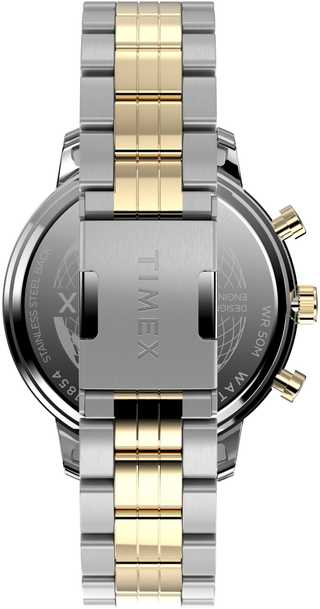 Timex Chronograph »CHICAGO«, Quarzuhr, Armbanduhr, Herren, Datum, Stoppfunktion, 12/24-Std.-Anzeige