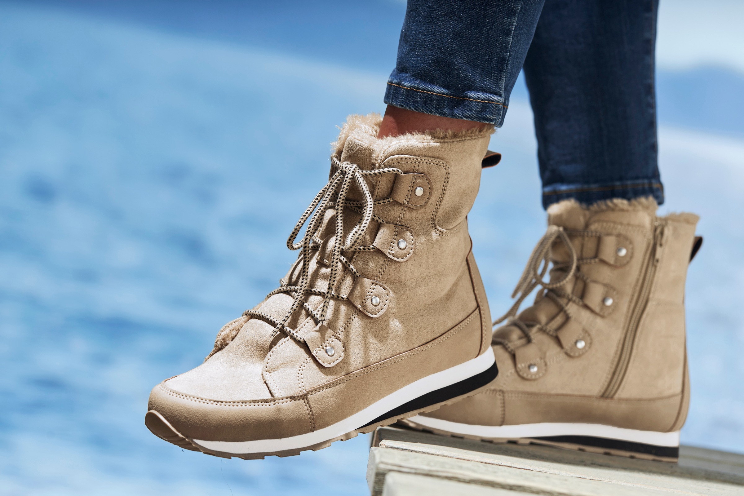 Vivance Stiefelette  mit Warmfutter, Winterstiefel, Stiefel, Boots VEGAN