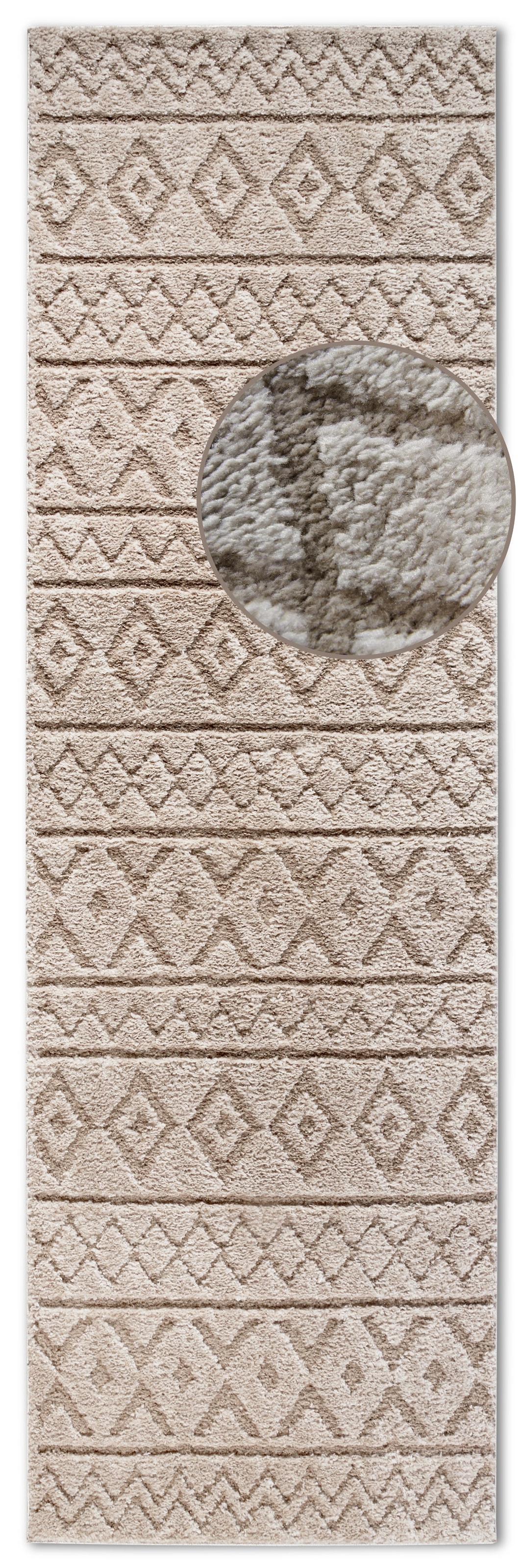 ELLE DECORATION Designteppich »Itinerance«, rechteckig, 18 mm Höhe, Hochflor, Shaggy, Läufer, weich, Langflor, modern, Hoch Tief Effekt