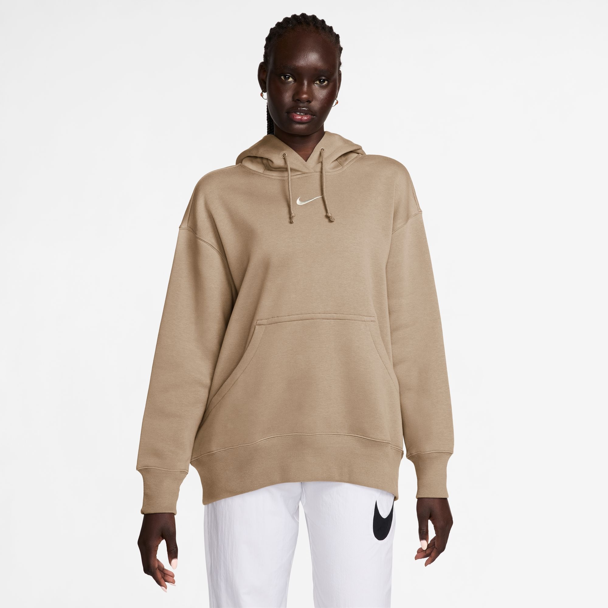 Nike Sportswear Kapuzensweatshirt »W NSW PHNX FLC OS PO HOODIE«, mit Kängurutasche, Langarm, Oversize Passform
