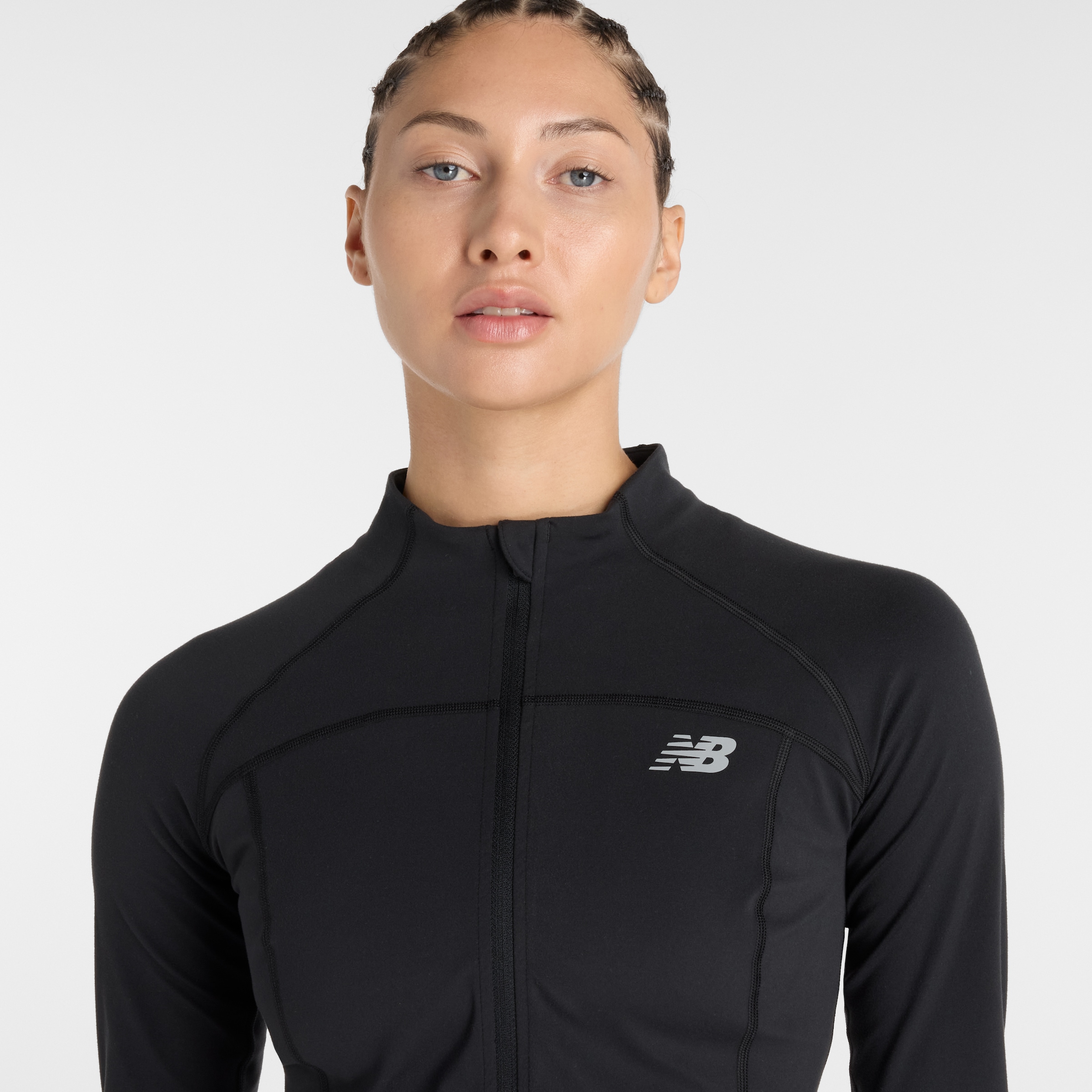 New Balance Trainingsjacke »NB HARMONY FITTED FULL ZIP« sportlicher Stil, angenehm weiches Material, figurbetonter Schnitt