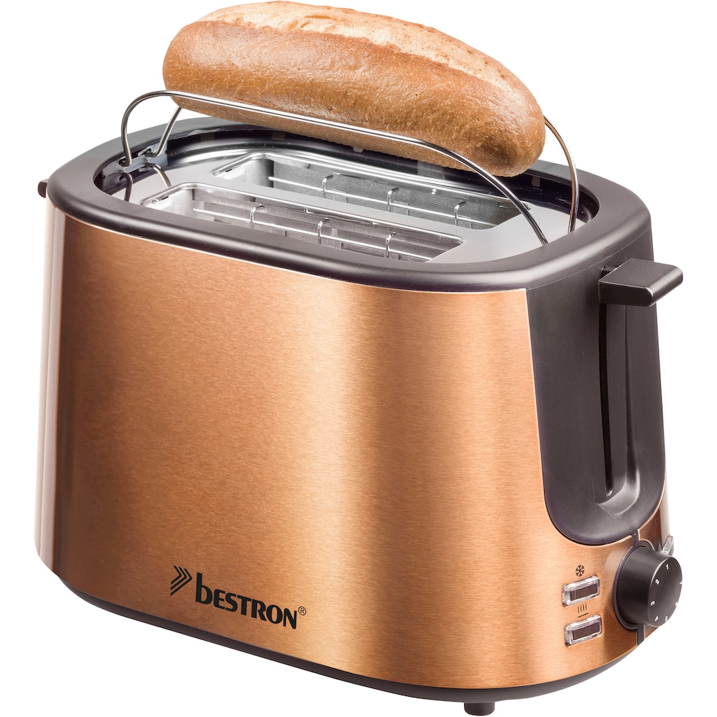 bestron Toaster »ATS1000CO«, 2 kurze Schlitze, für 2 Scheiben, 1000 W