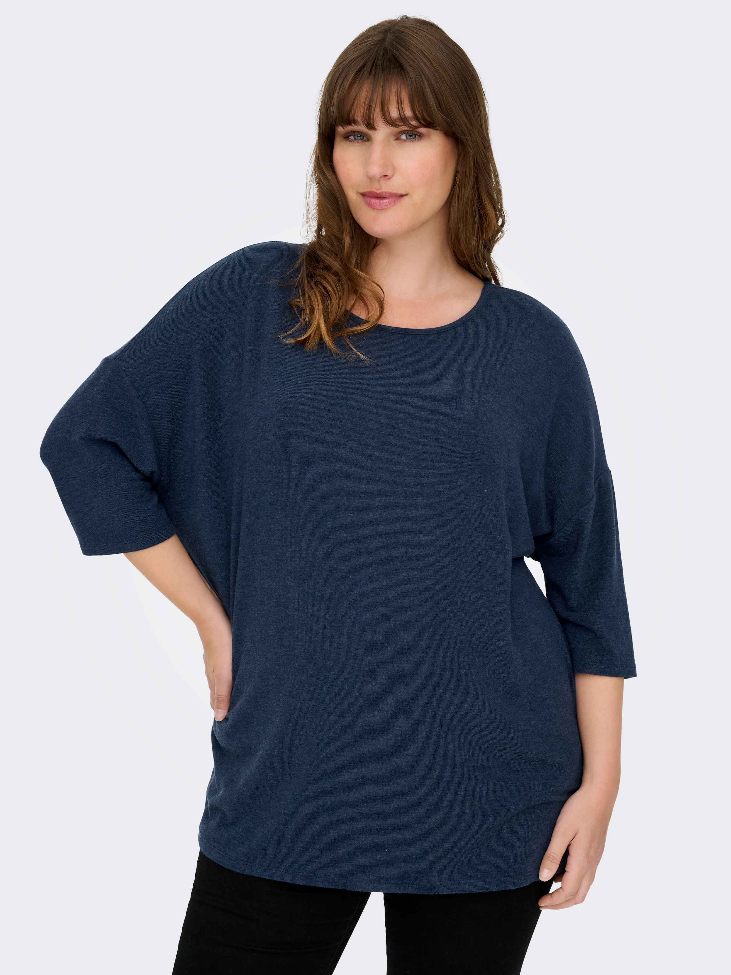 ONLY CARMAKOMA 3/4-Arm-Shirt »CARLAMOUR 3/4 TOP JRS NOOS«