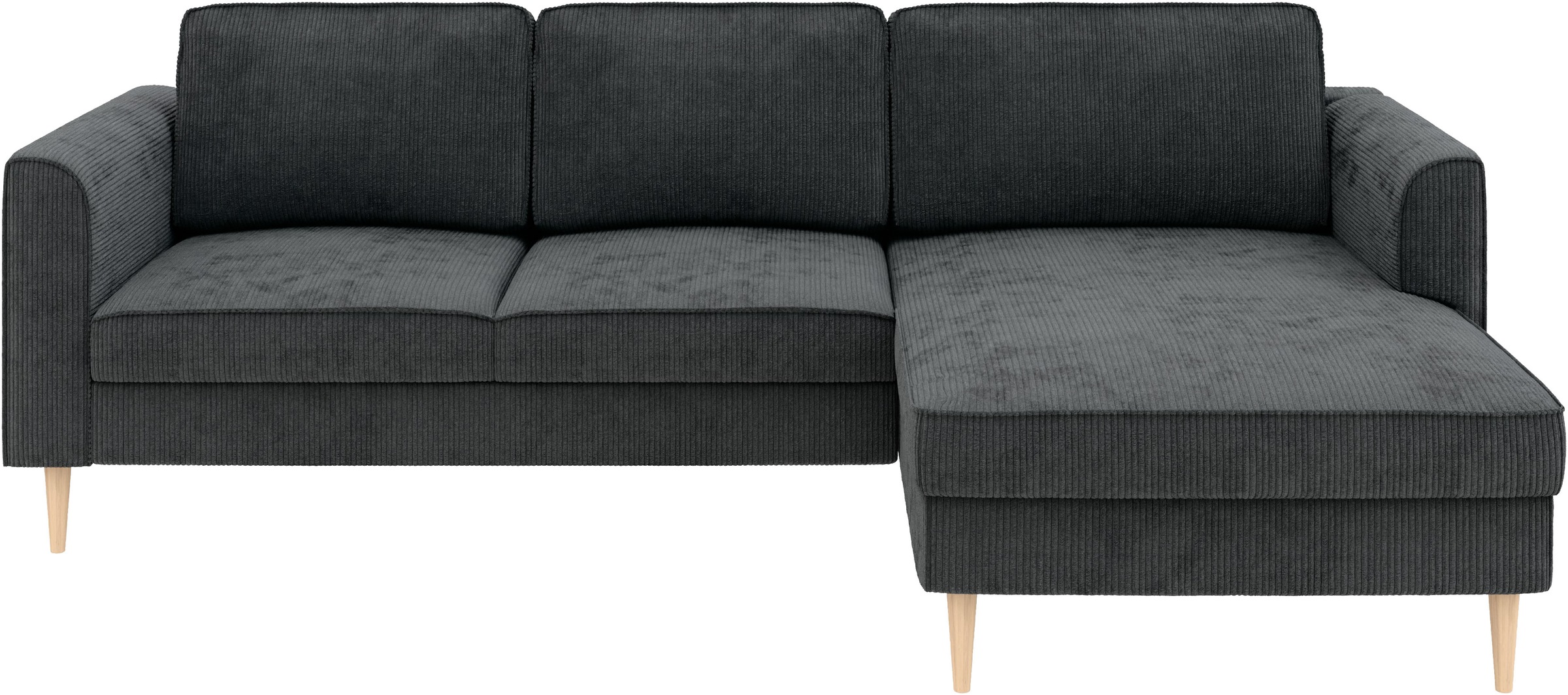 Home affaire Ecksofa »Booster Couch wahlweise mit Schlaffunktion und Bettkasten-auch in Cord«, Recamiere beidseitig montierbar, Sofa in L-Form, 232 cm