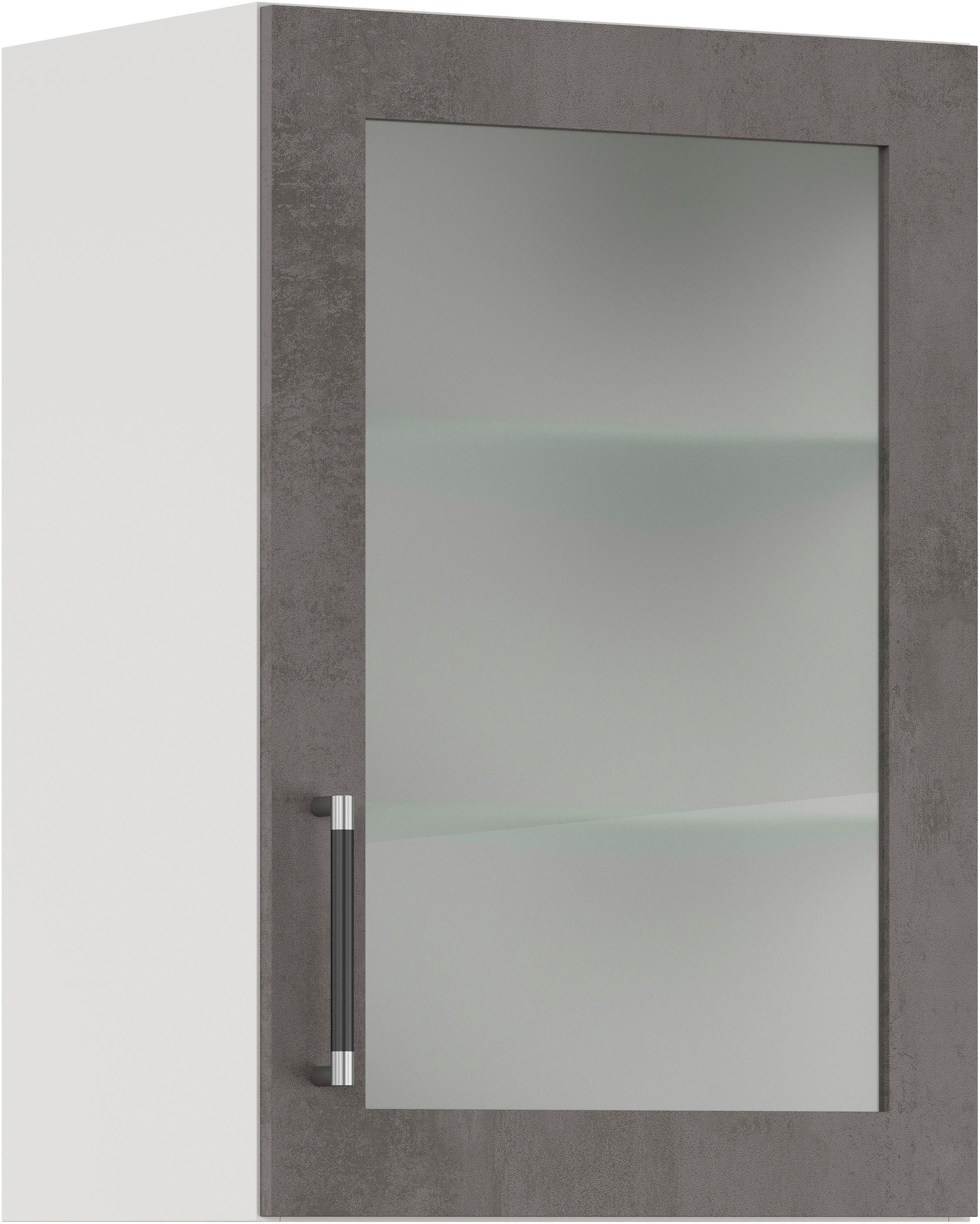 IMPULS KÜCHEN Glashängeschrank »"Prag", Breite 50 cm«, mit Glasdrehtür
